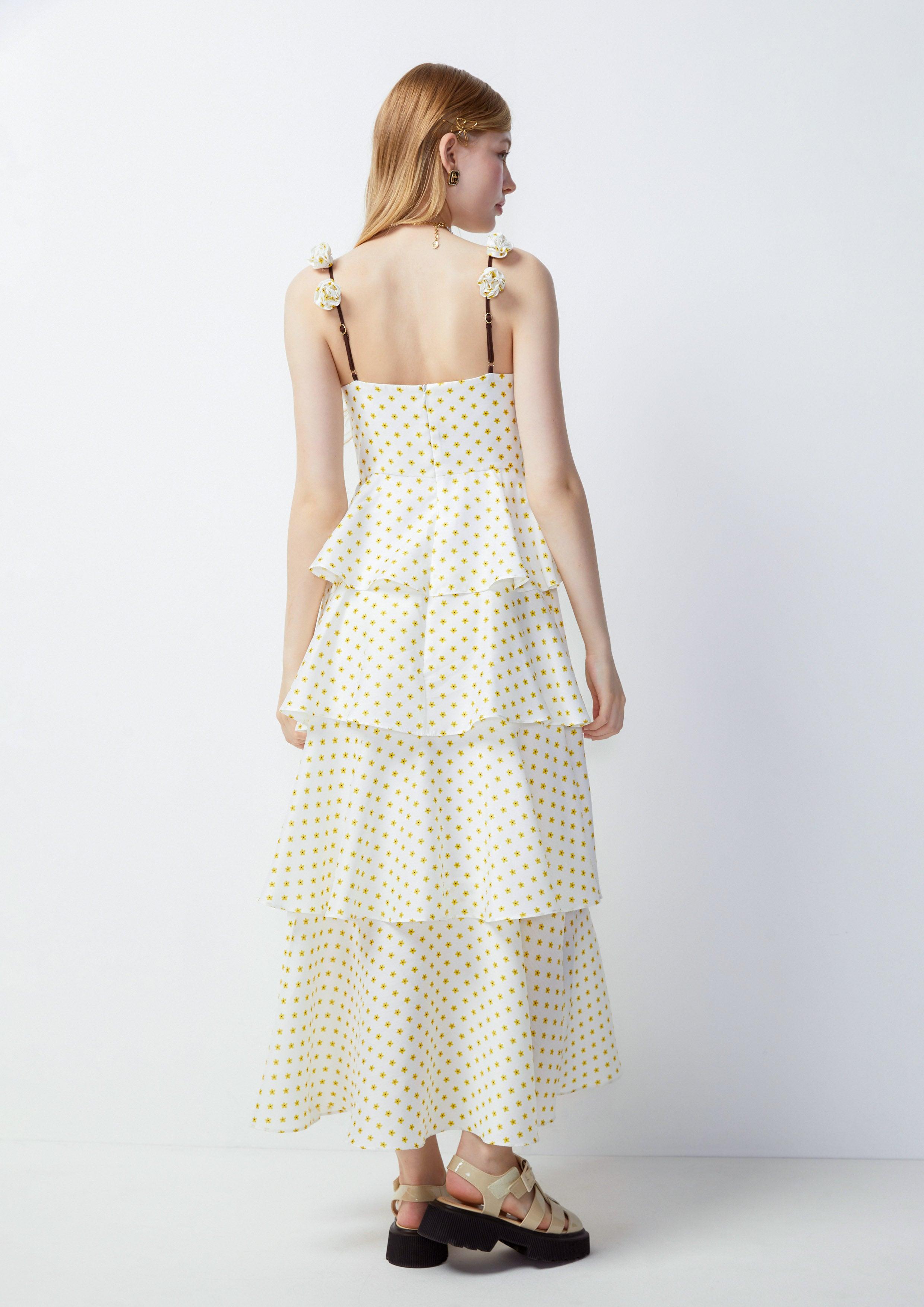 Multi coloured spotty dress clearance