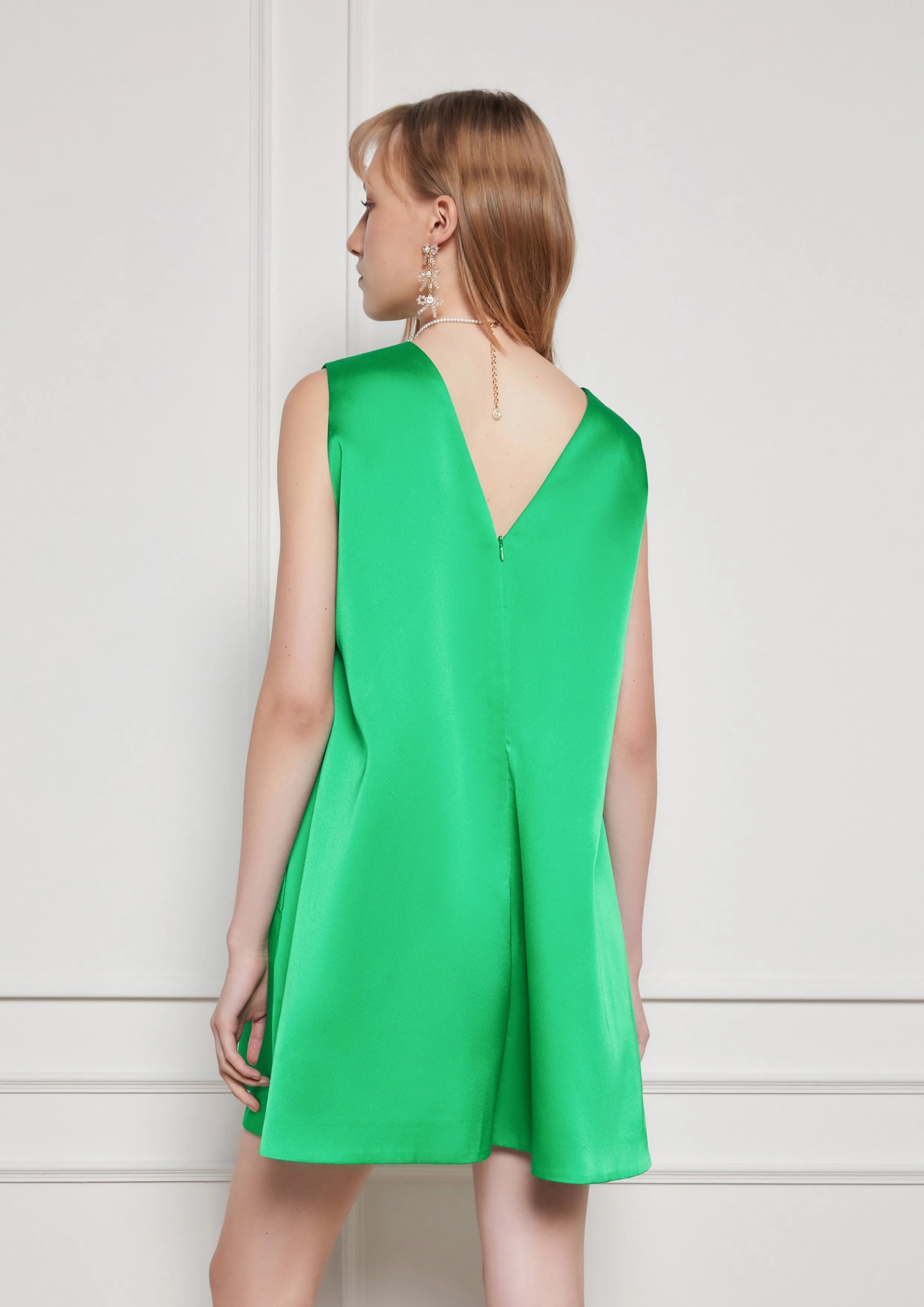 Crystal Flare Sleeveless Satin Romper Retro Rewind Collection