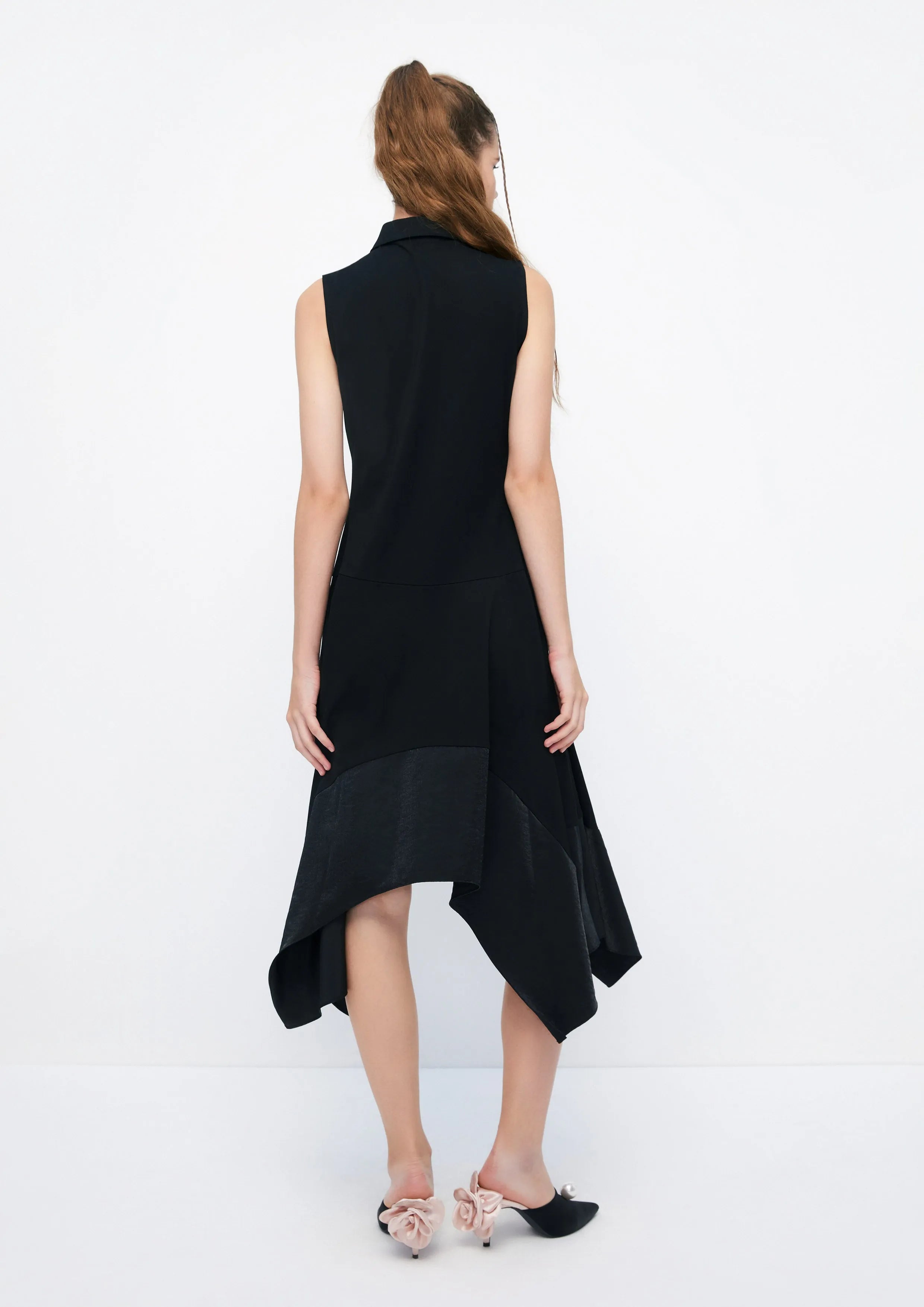 Handkerchief Hem Sporty Sleeveless Midi Dress Retro Rewind Collection
