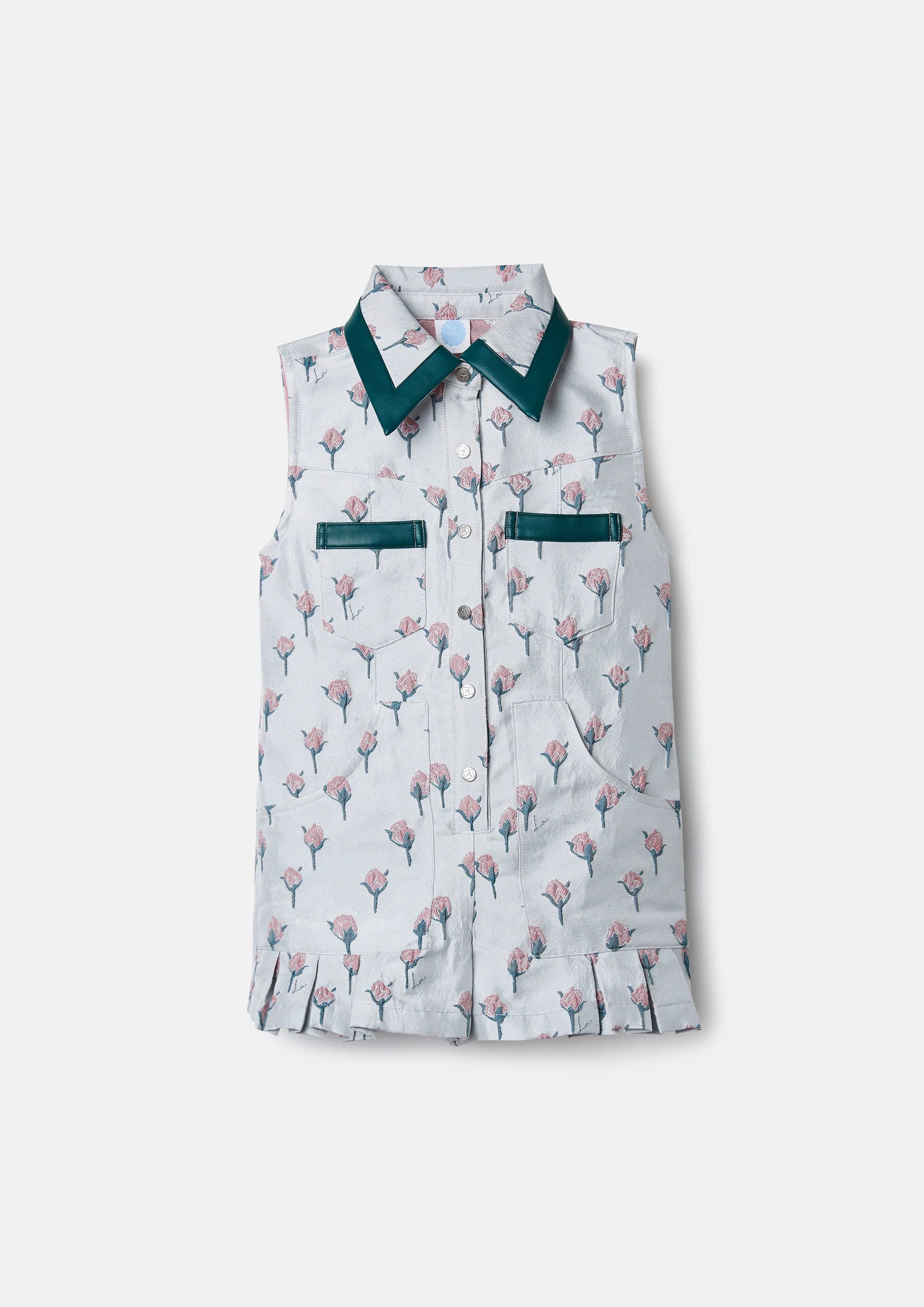 Rose Monogram Sleeveless Dress For Girls The Activist Collection