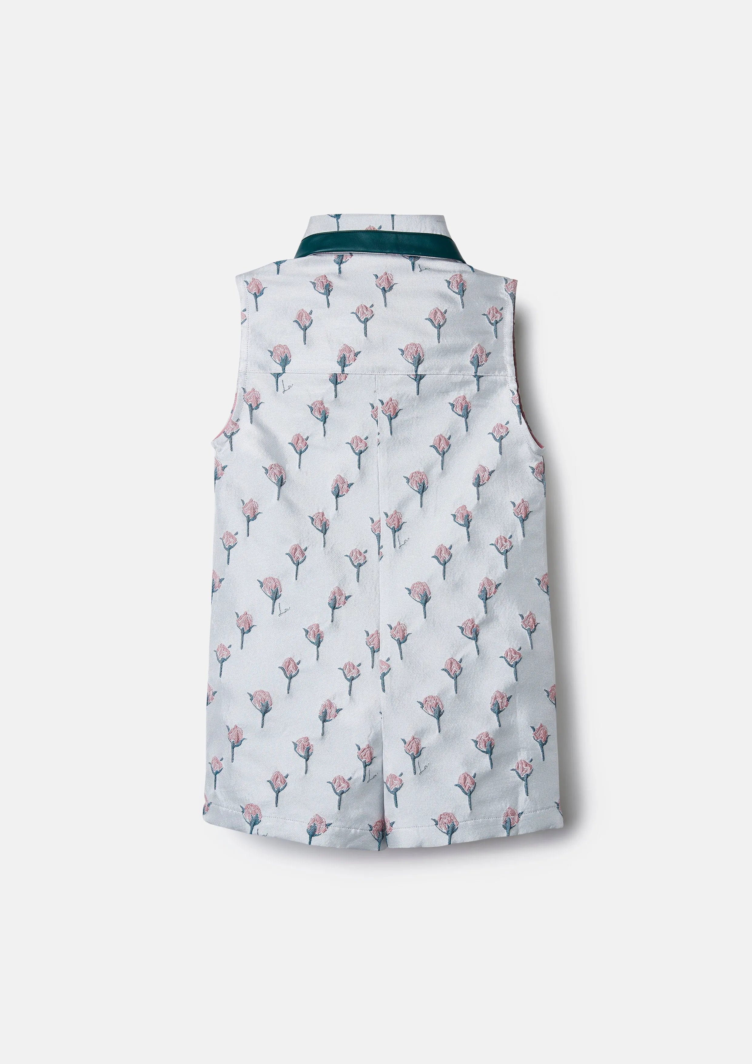 Rose Monogram Sleeveless Dress For Girls The Activist Collection