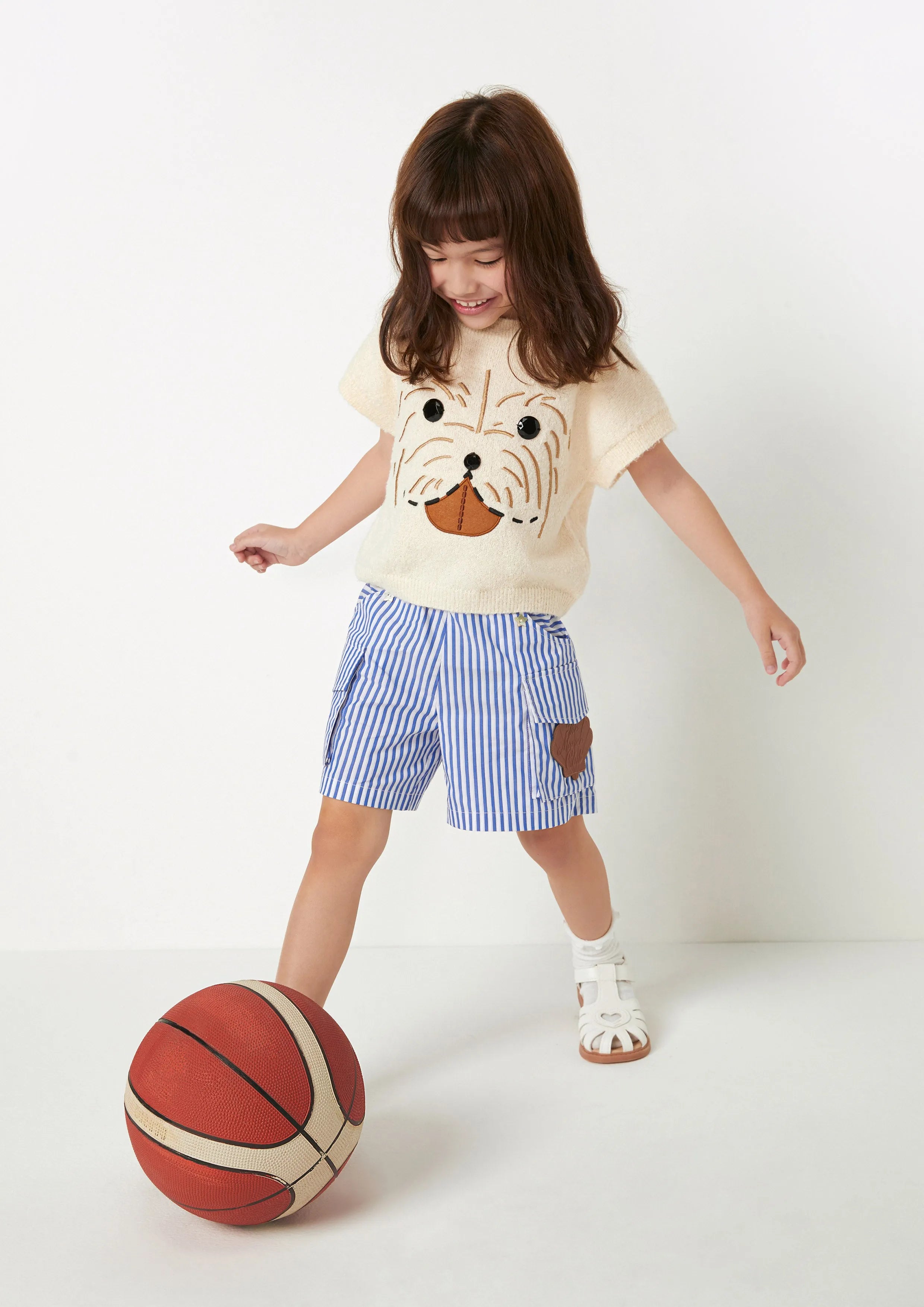 Nautical Stripe Cargo Shorts For Girls The Secret Place