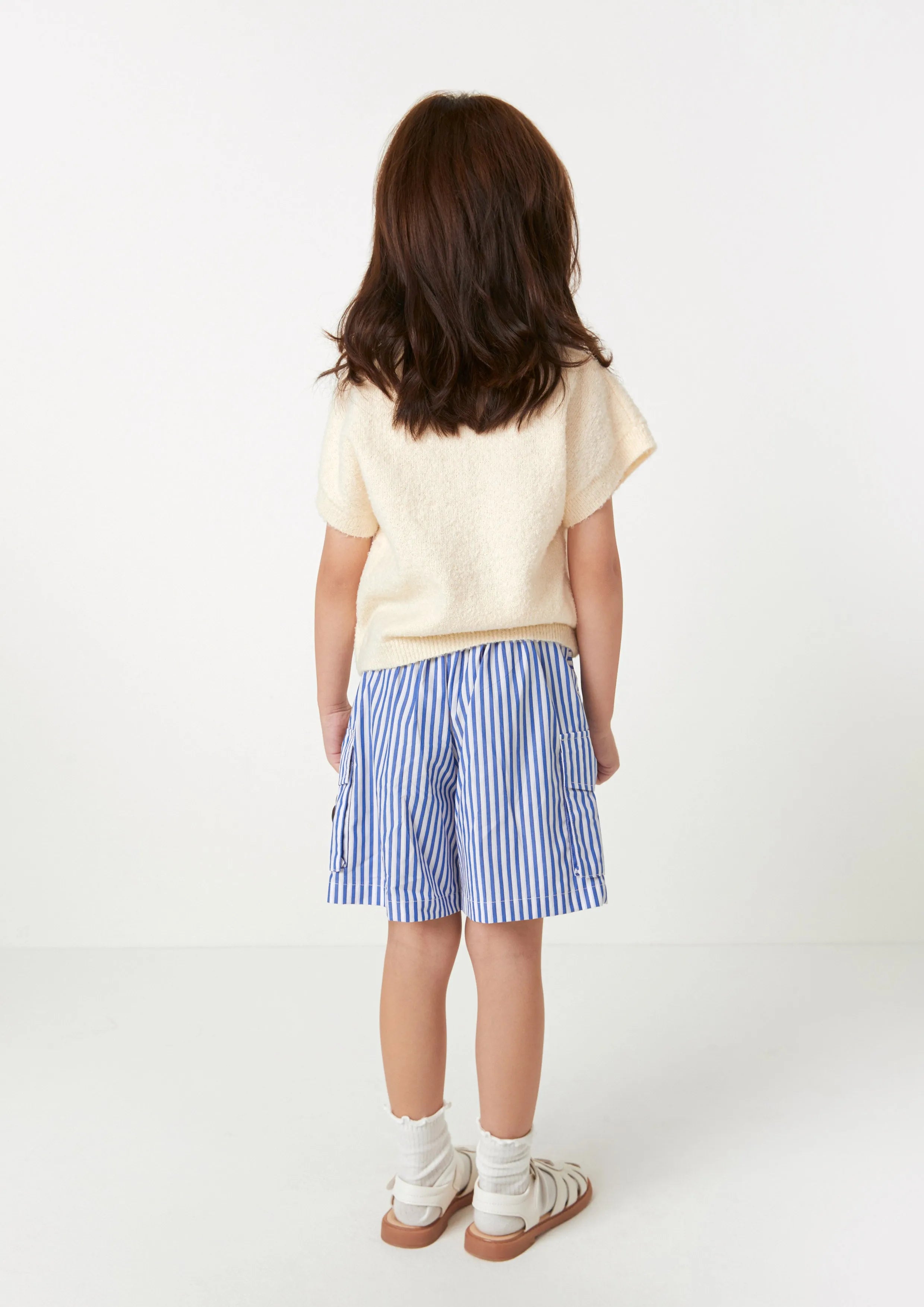 Nautical Stripe Cargo Shorts For Girls The Secret Place