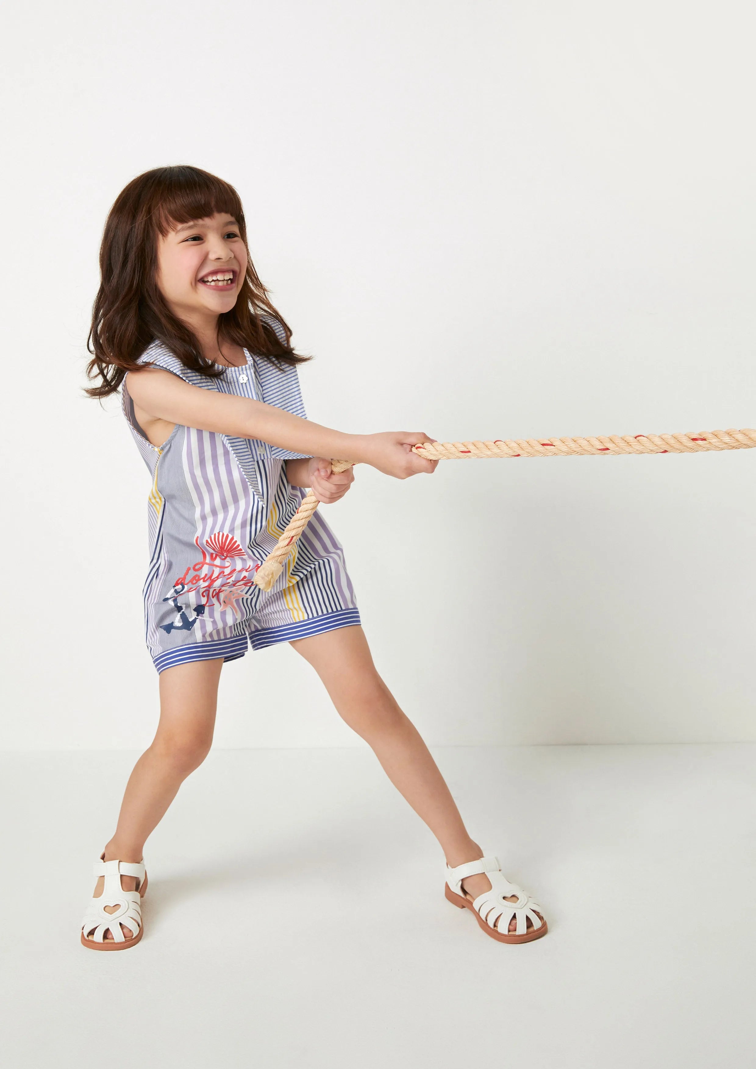 Colorblock Stripe Sailor Dress For Girls The Secret Place