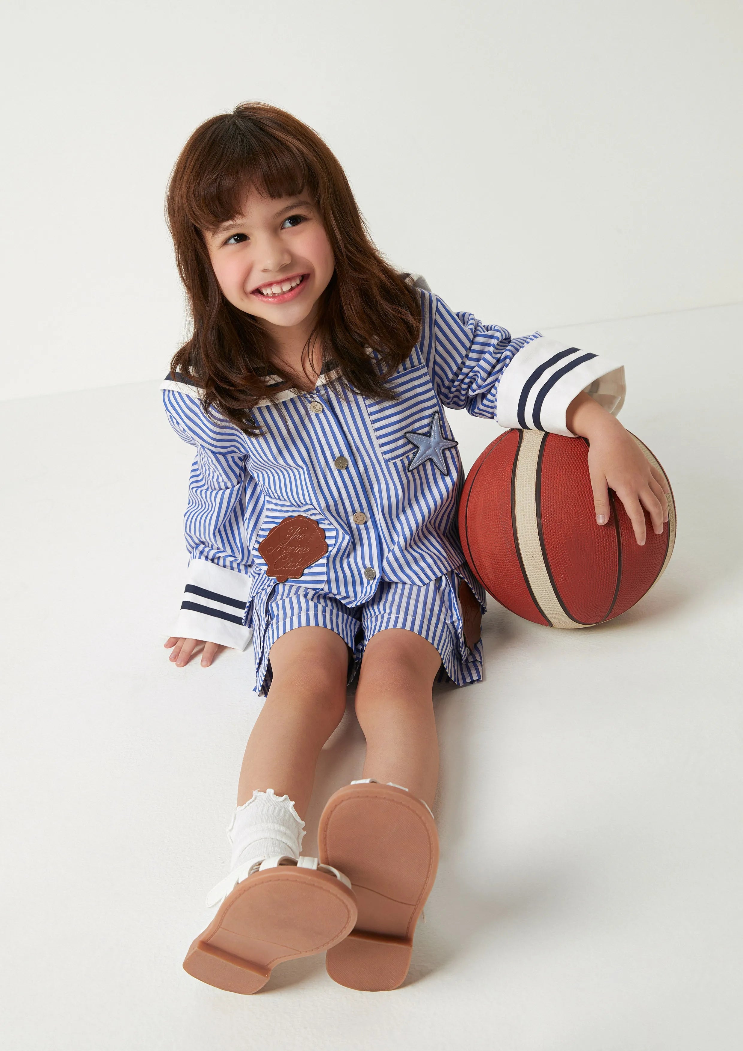 Marine Sailor Crop Jacket For Girls The Secret Place