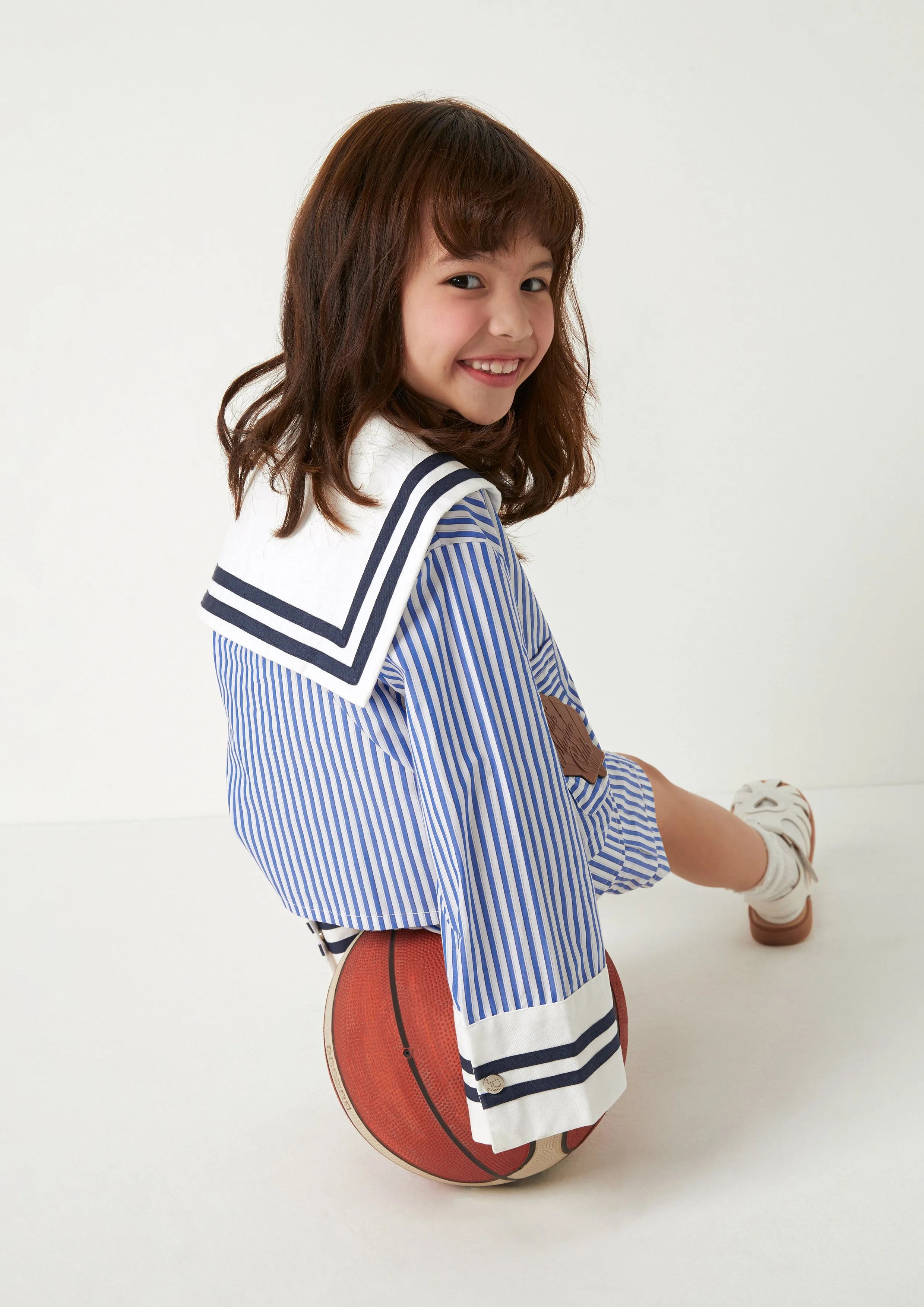 Marine Sailor Crop Jacket For Girls The Secret Place