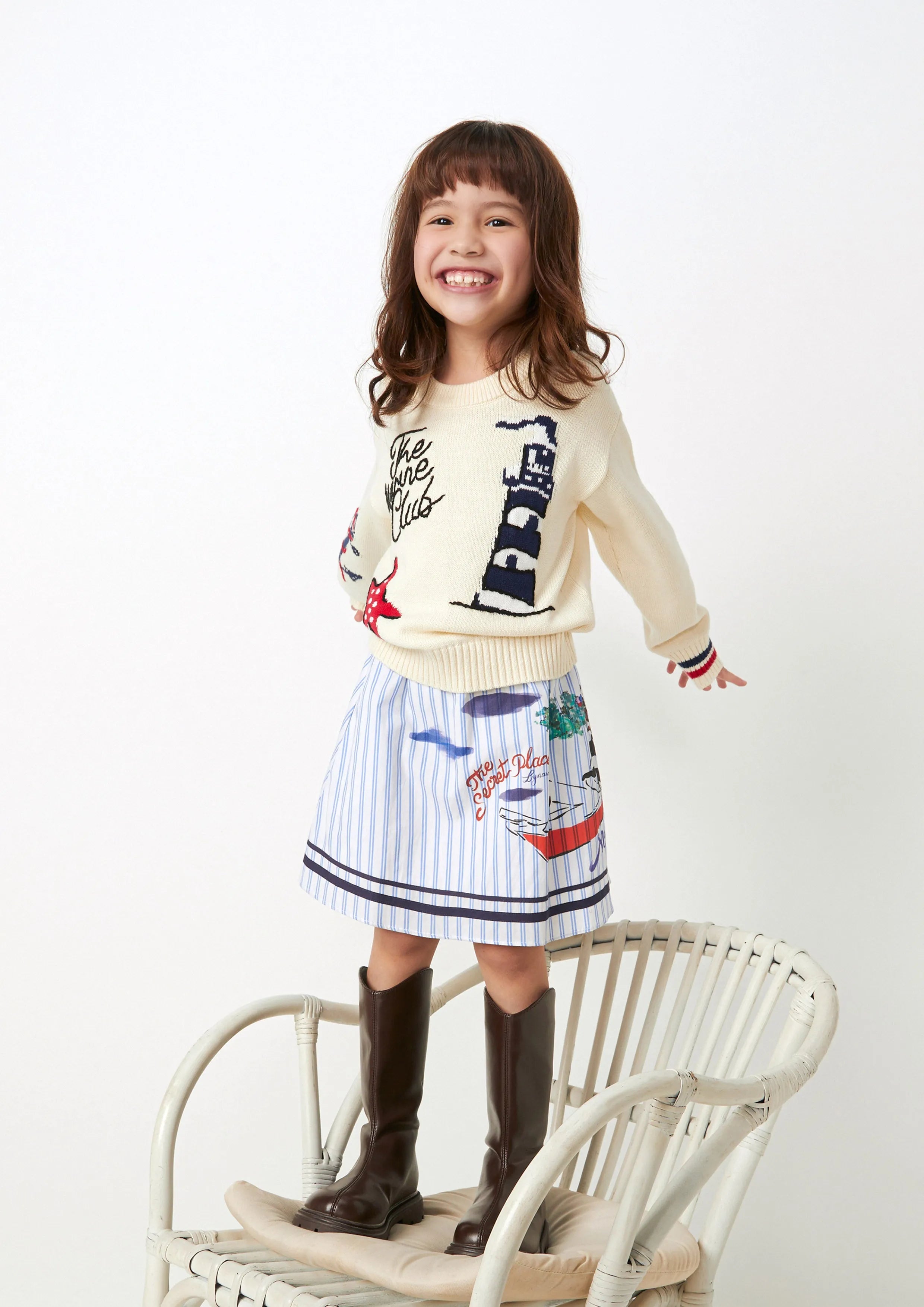 Marine Club Knit Pullover For Girls The Secret Place