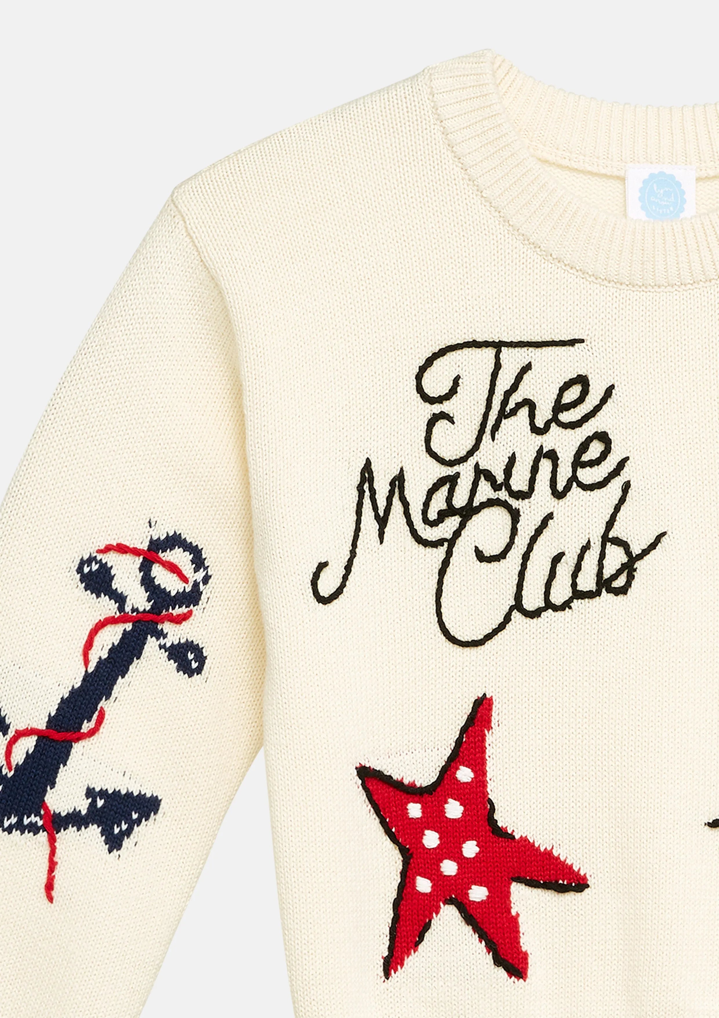 Marine Club Knit Pullover For Girls The Secret Place