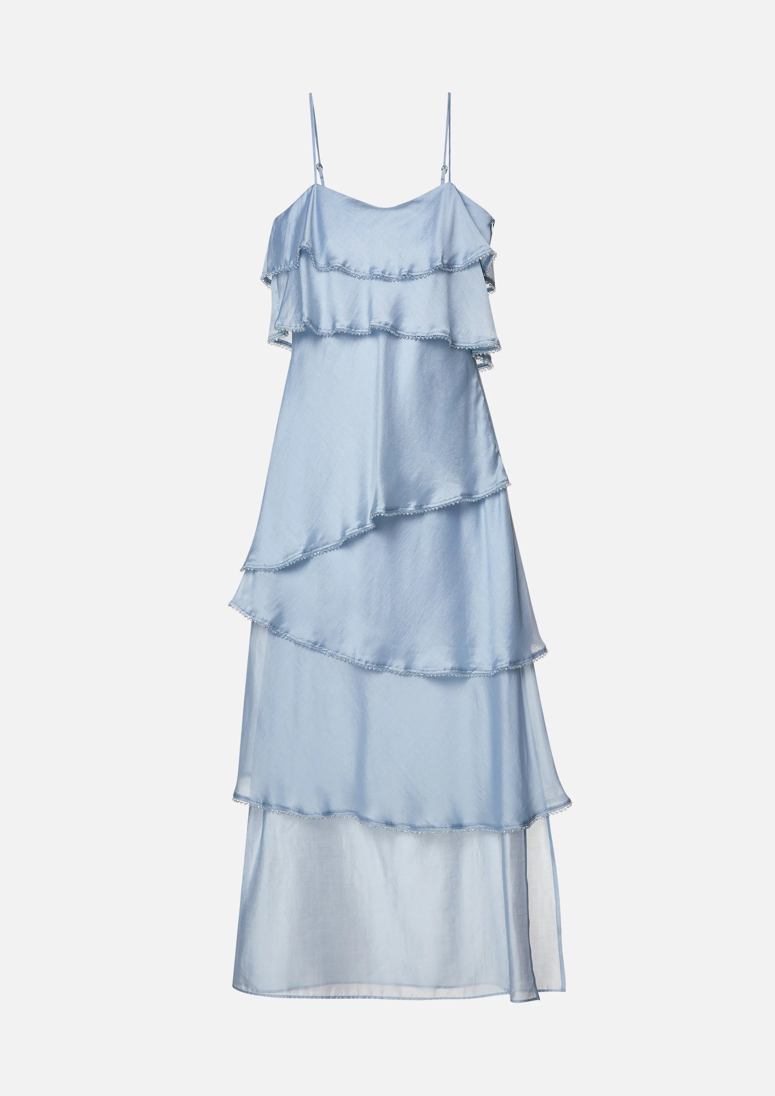 Cascade Tiered Maxi Dress