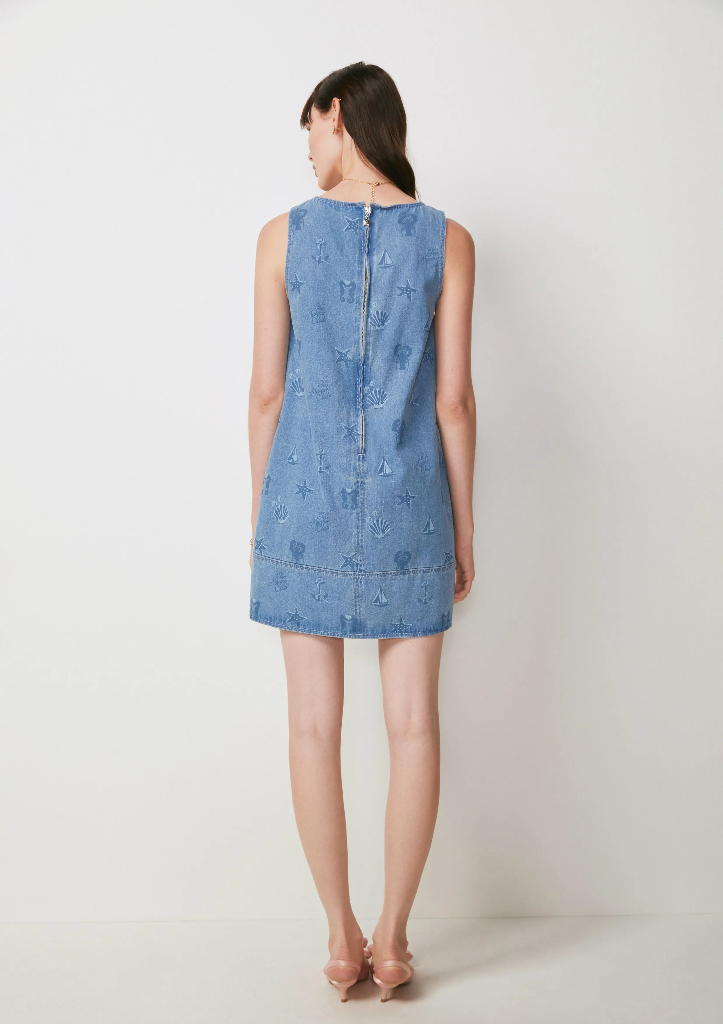 Marine Pattern Mini Dress The Secret Place