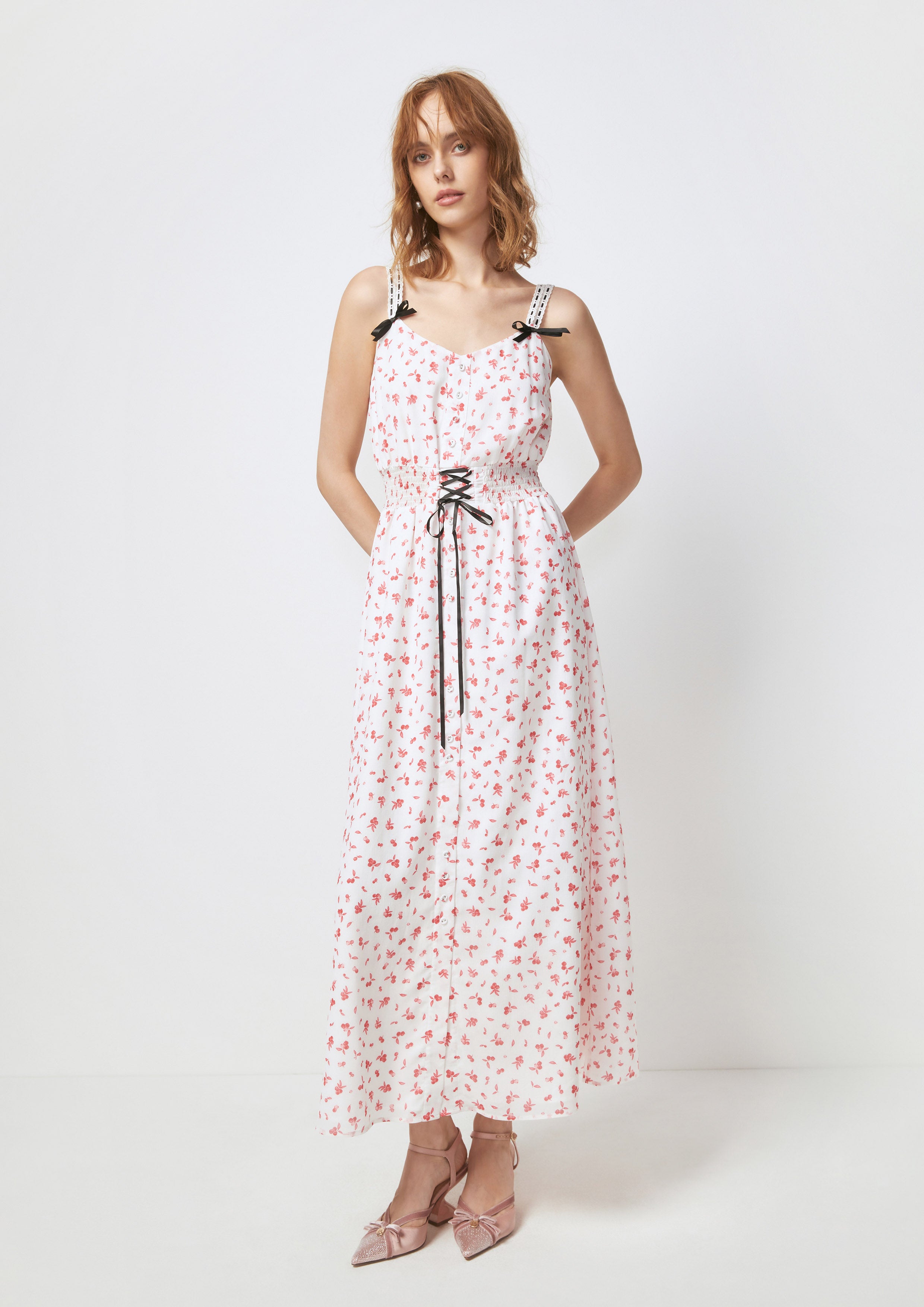 Floral Corset Maxi Dress Petals Galore