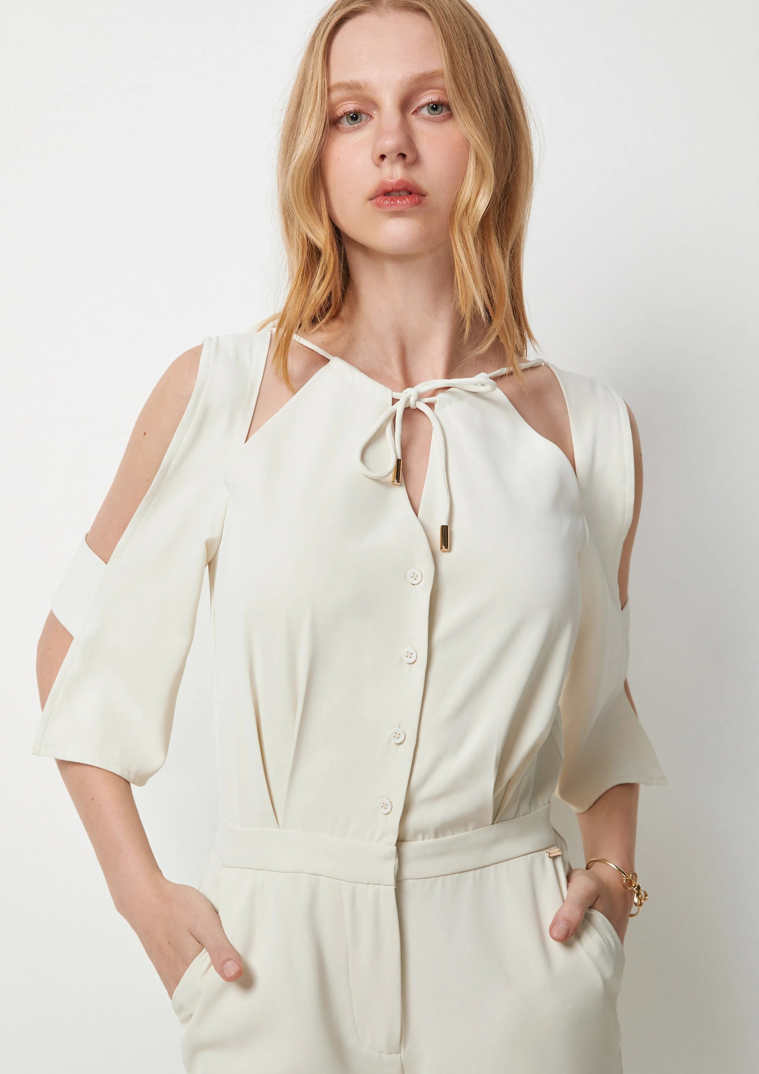 Split Sleeve Jumpsuit Pas De Deux
