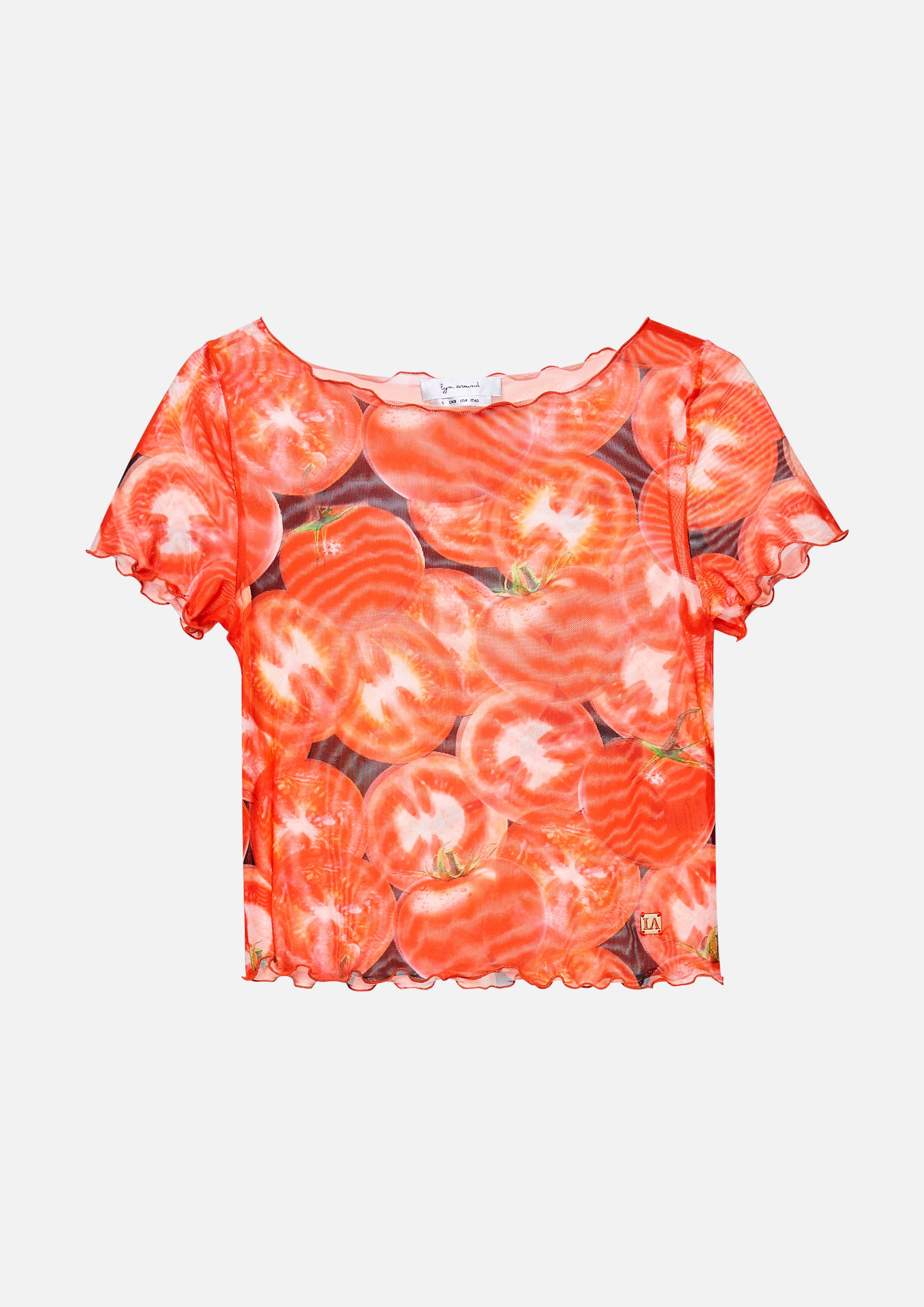 เสื้อแขนสั้น ลายมะเขือเทศ Fruity Whimsical