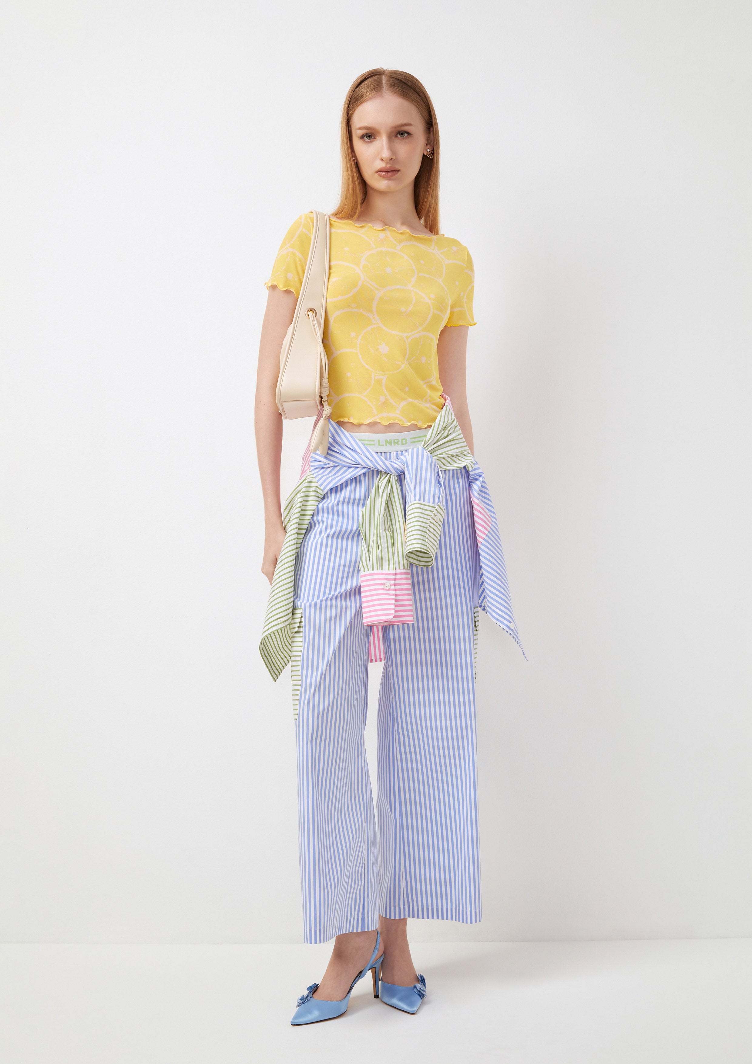 เสื้อแขนสั้น ลายมะนาว Fruity Whimsical