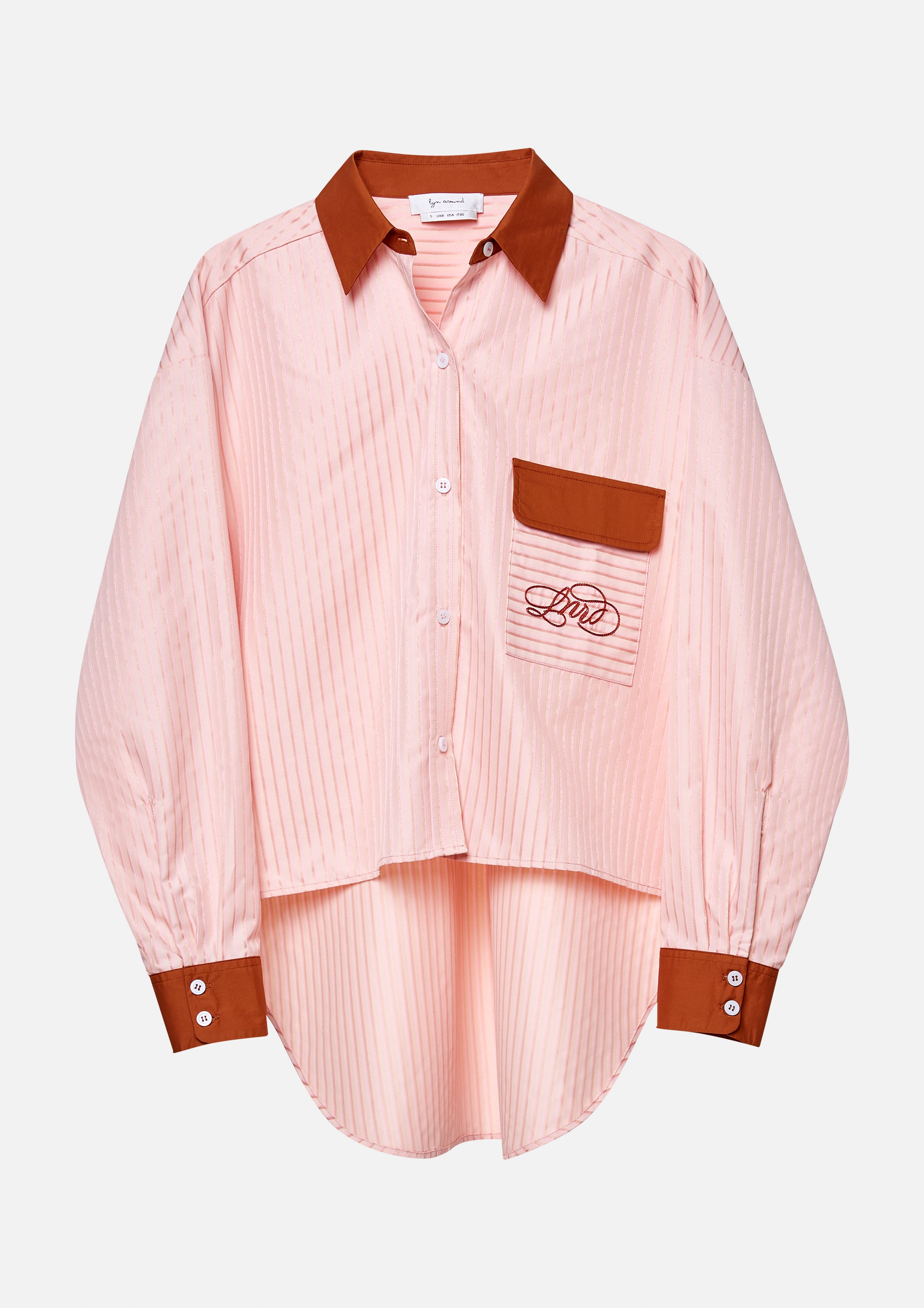 เสื้อเชิ้ต ทรงโอเวอร์ไซส์ ลายทาง Parallel Play