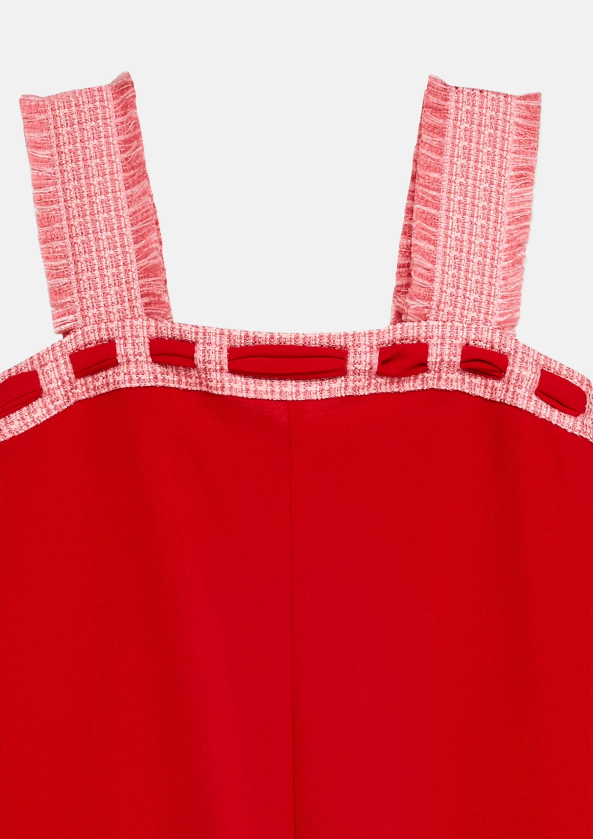 Fringe Trim Wide-Leg Jumpsuit For Girls Symphony of Petals