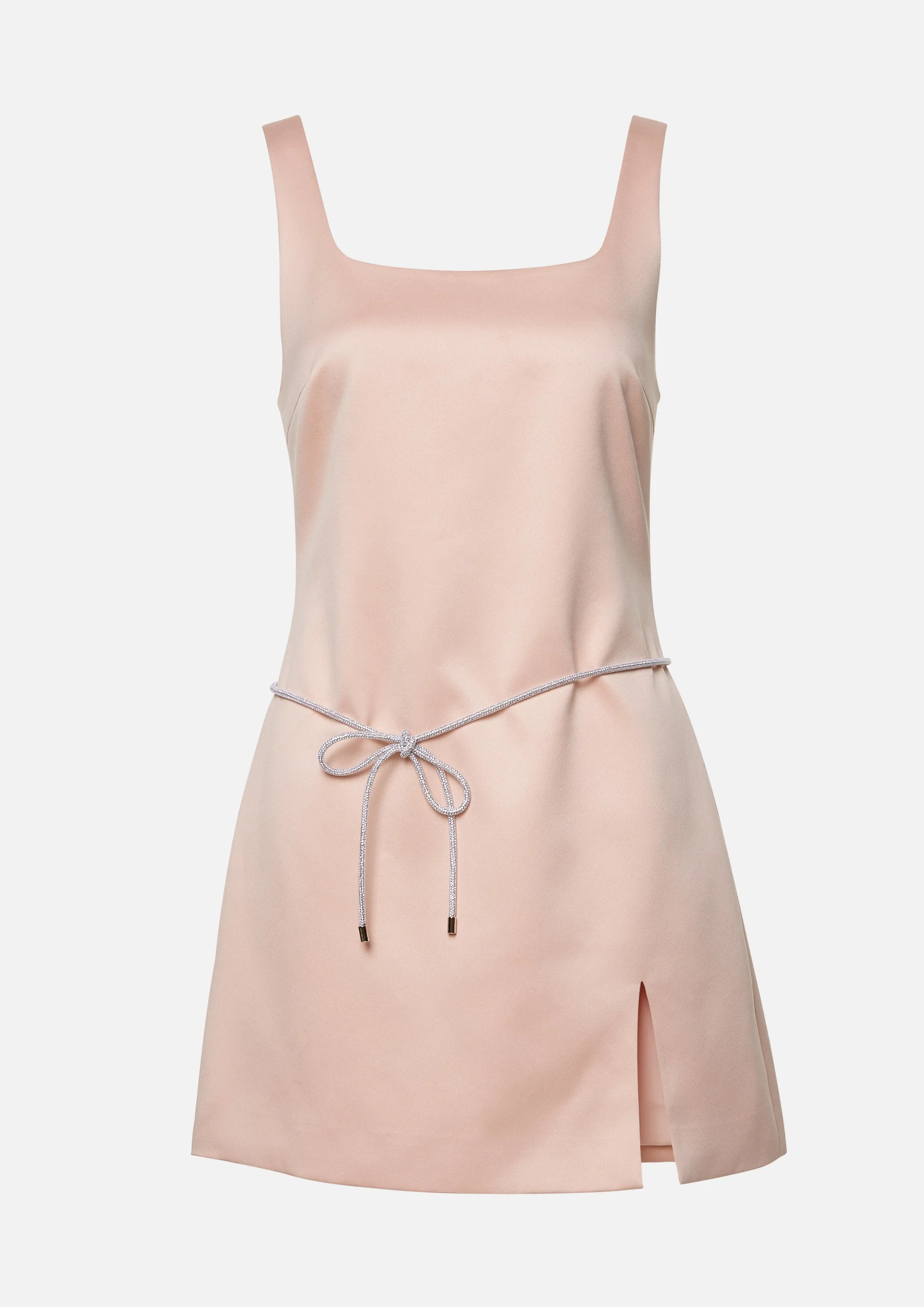 Crystal Bow Sleeveless Mini Dress Best Bunnies