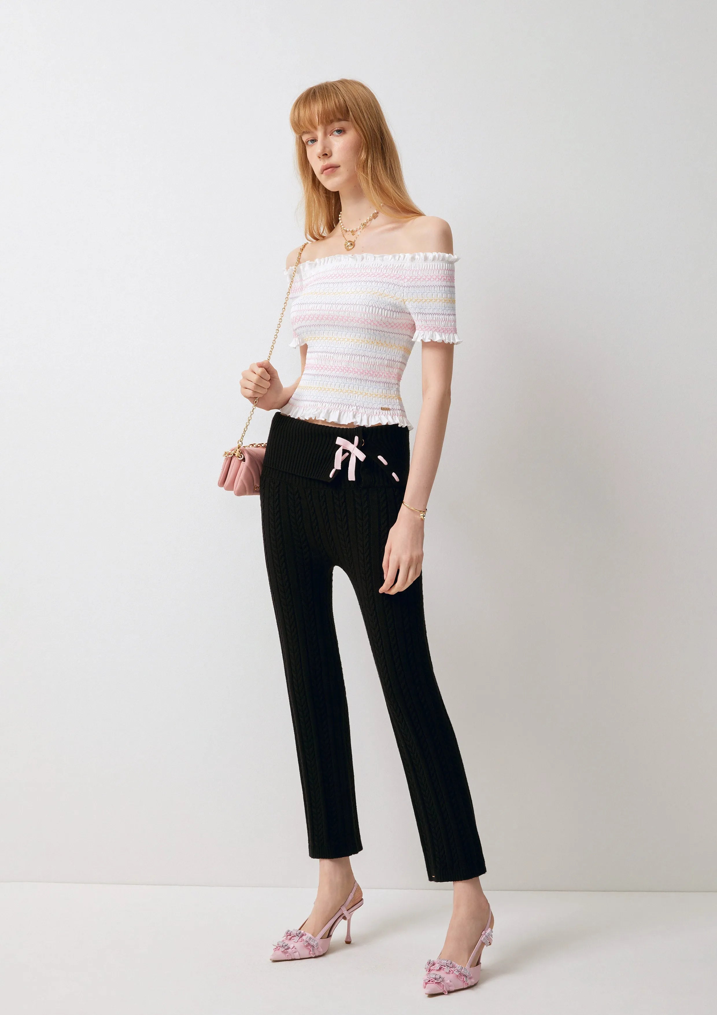 Smocked Off-Shoulder Top Best Bunnies