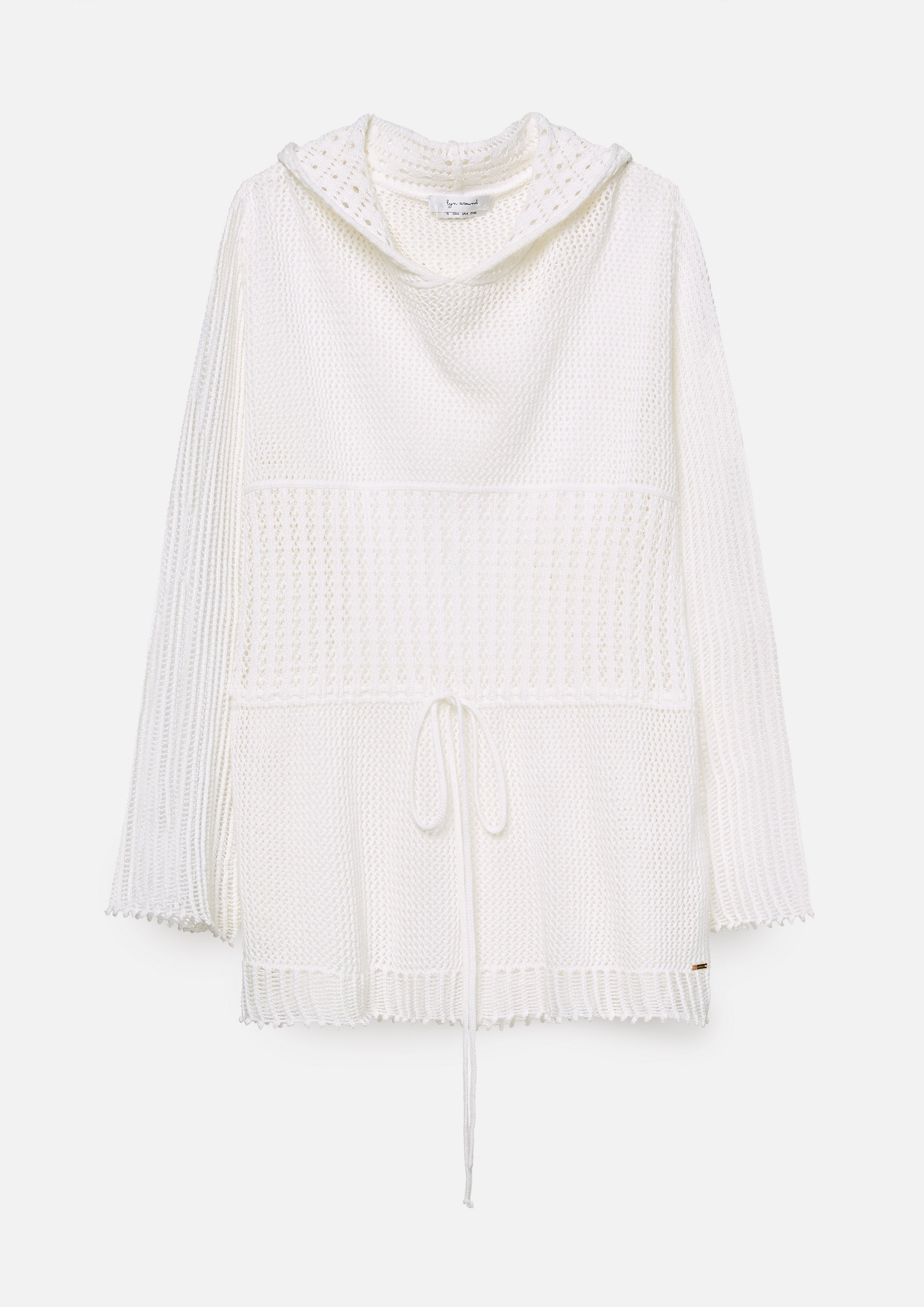 เสื้อฮู้ด ผ้าถักตาข่าย แต่งเชือกผูกเอว Fruity Whimsical