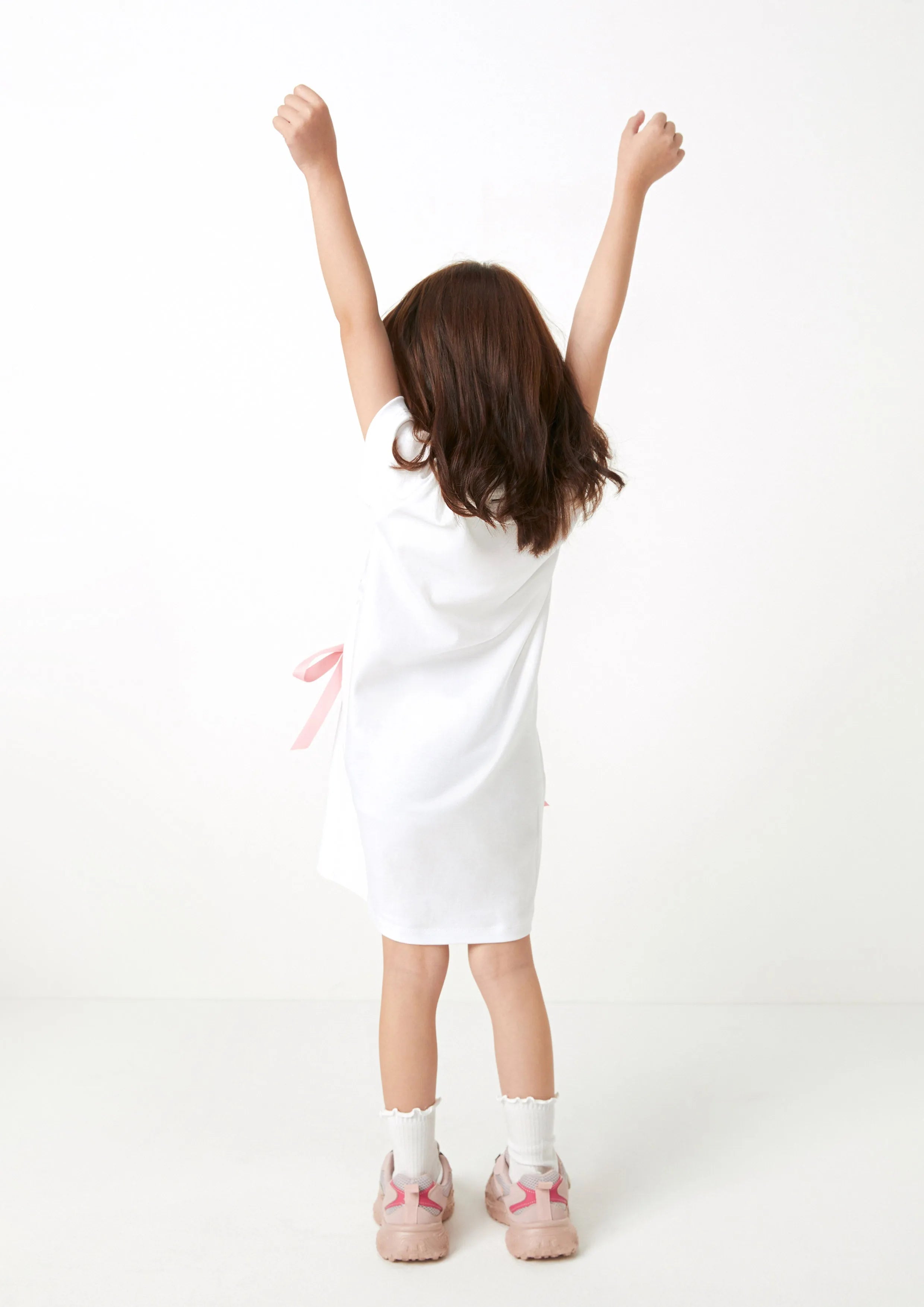 Ballet Ribbon T-Shirt Dress For Girls Best Bunnies