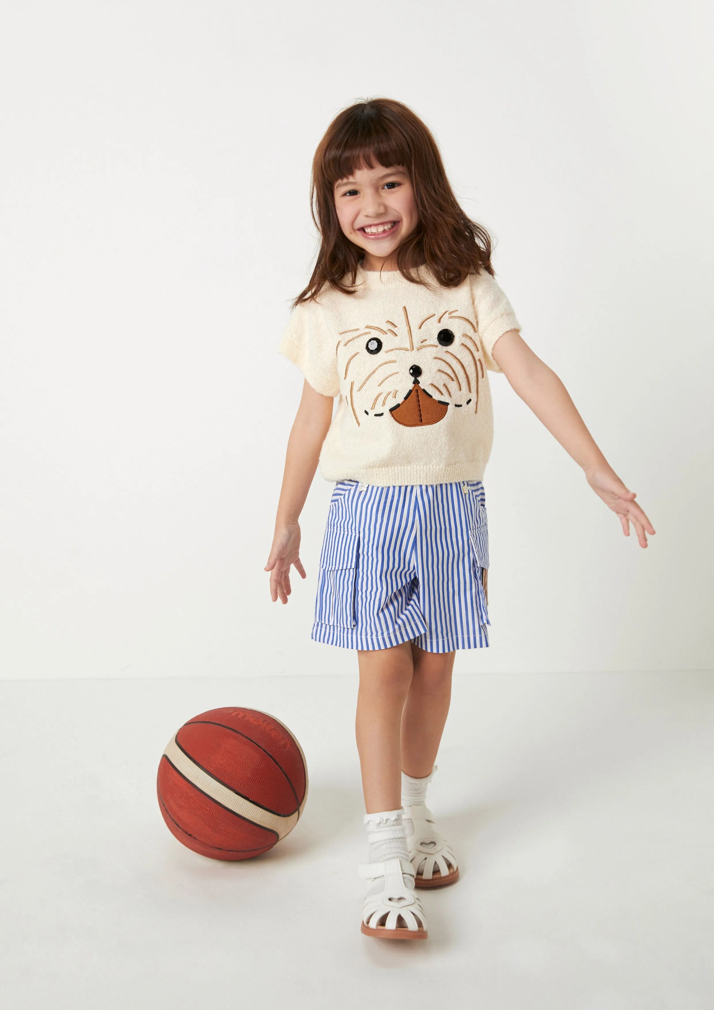 Mini Happy Pup Knit Top For Girls The Canine Whisperer