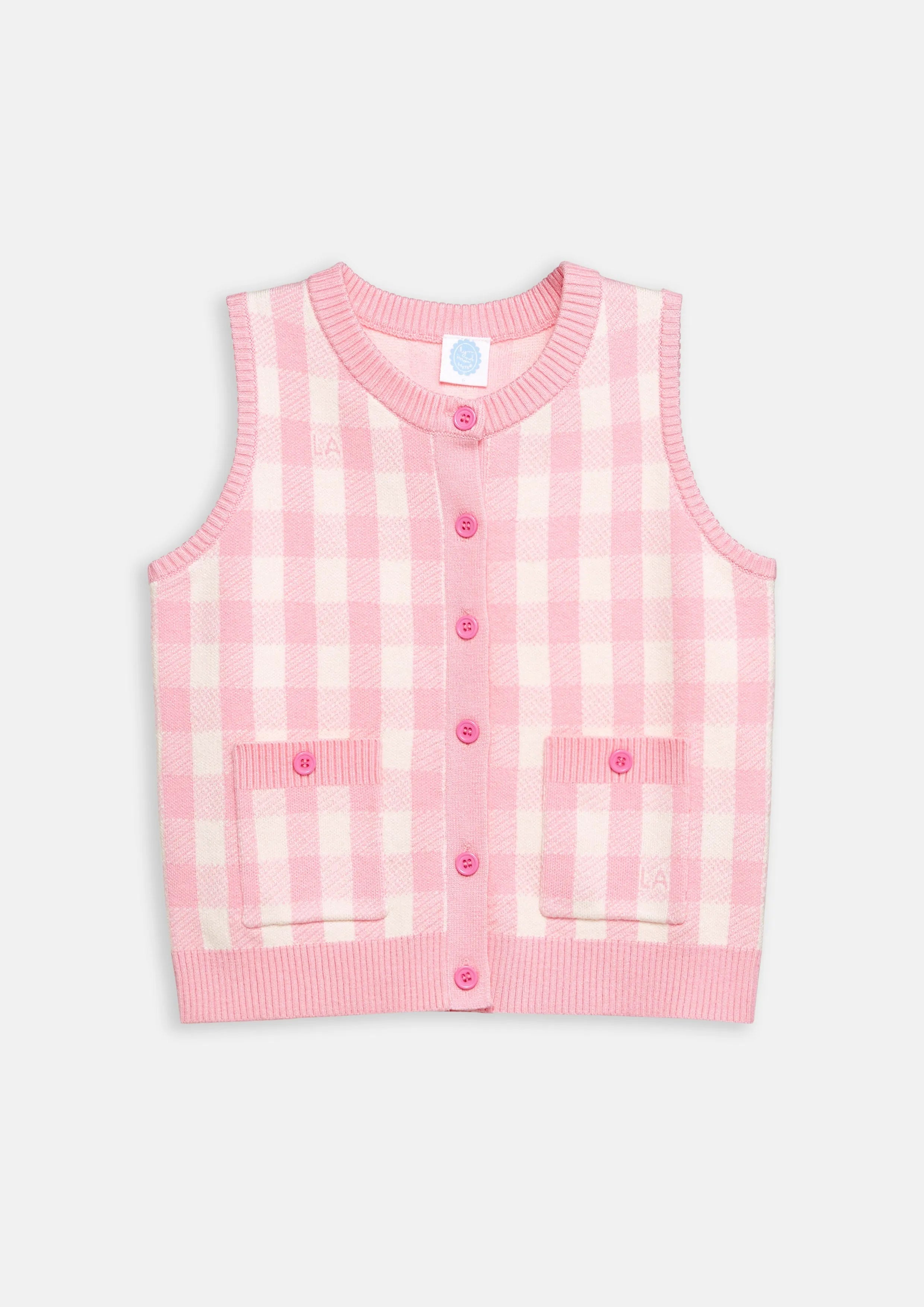 Mini Gingham Dream Vest For Girls The Canine Whisperer