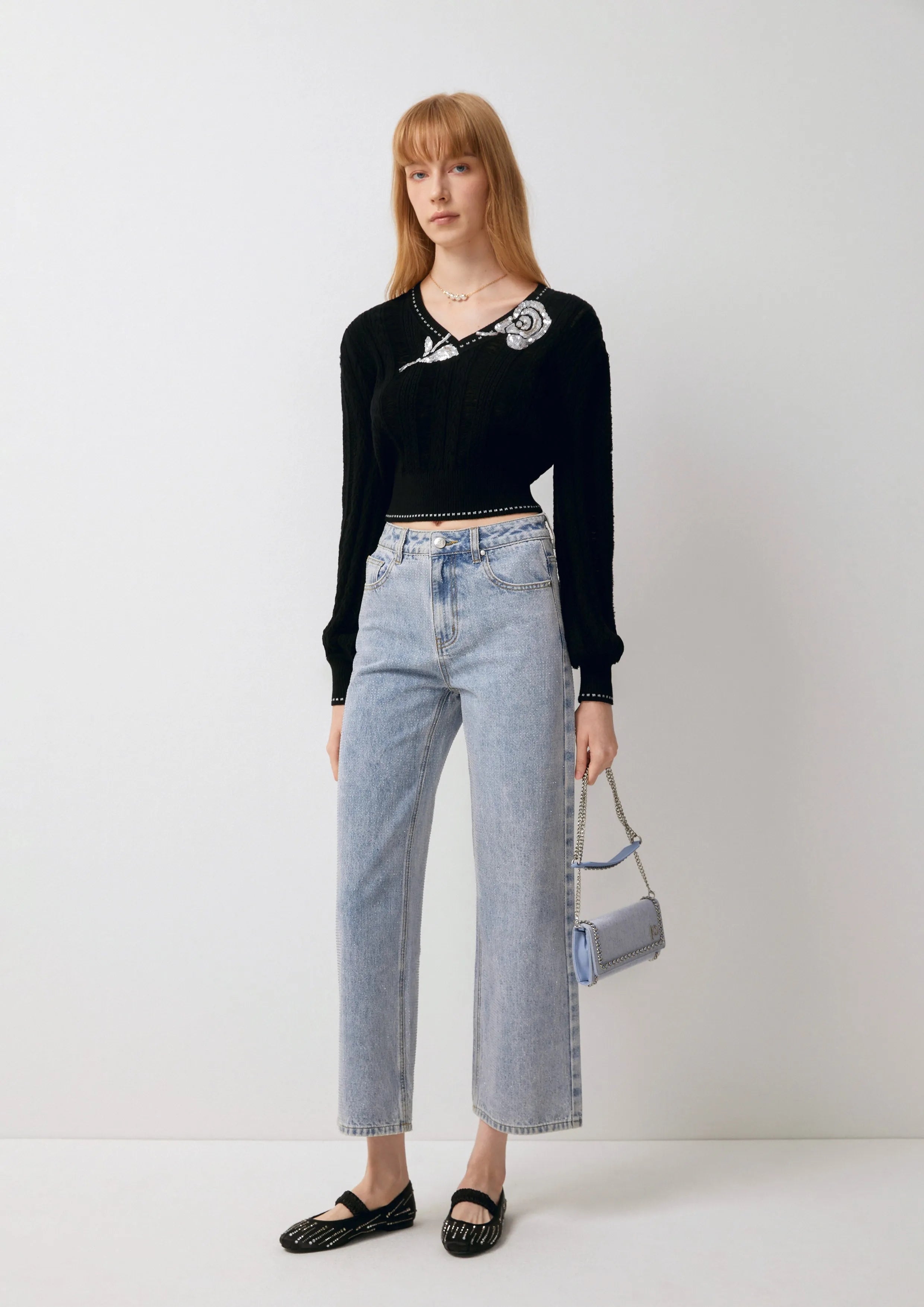 Wide-Leg Cropped Jeans Pas De Deux