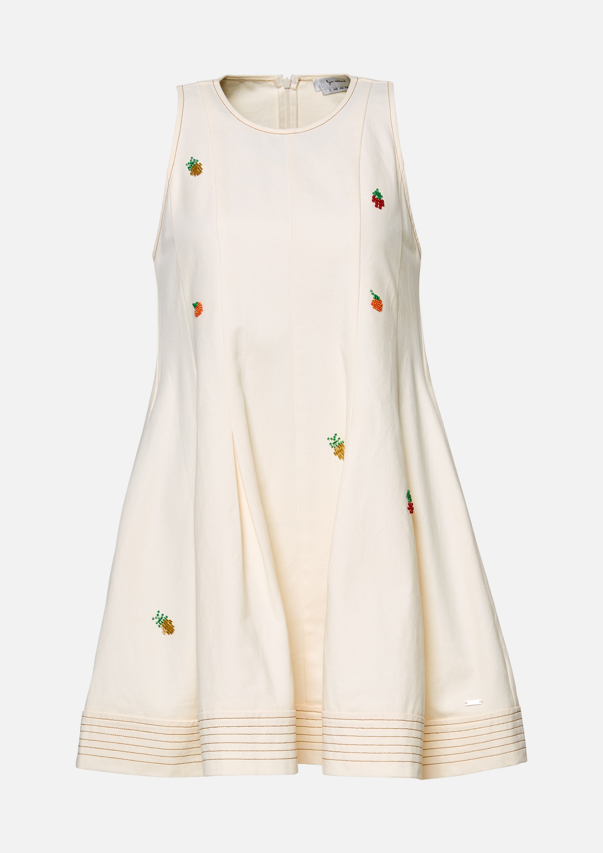 Fruity Embroidered A-Line Mini Dress Fruity Whimsical