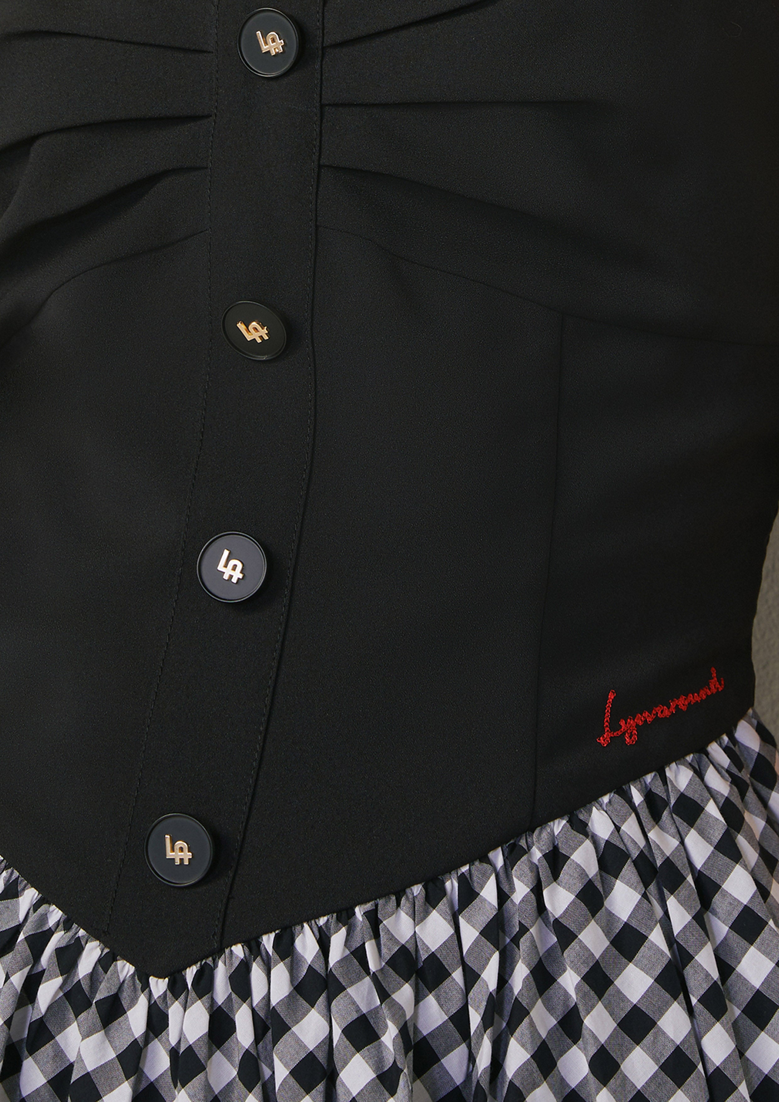 เดรสสั้น สายเดี่ยว ตัดลายตาราง Tartan Lover