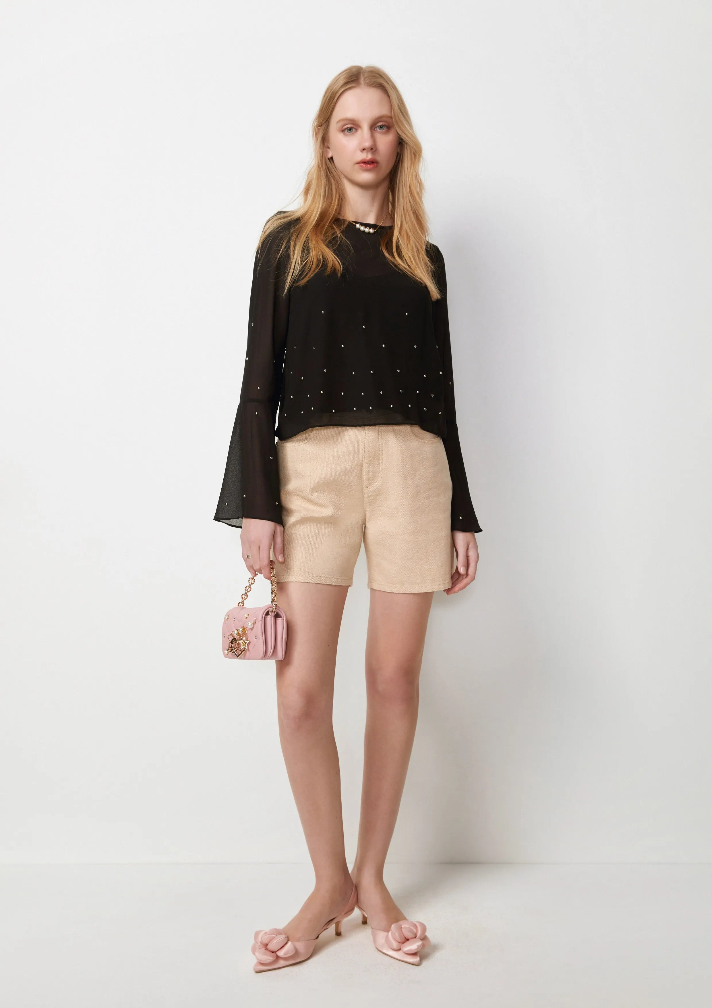 Crystal Bell Sleeve Blouse Too Cool For School