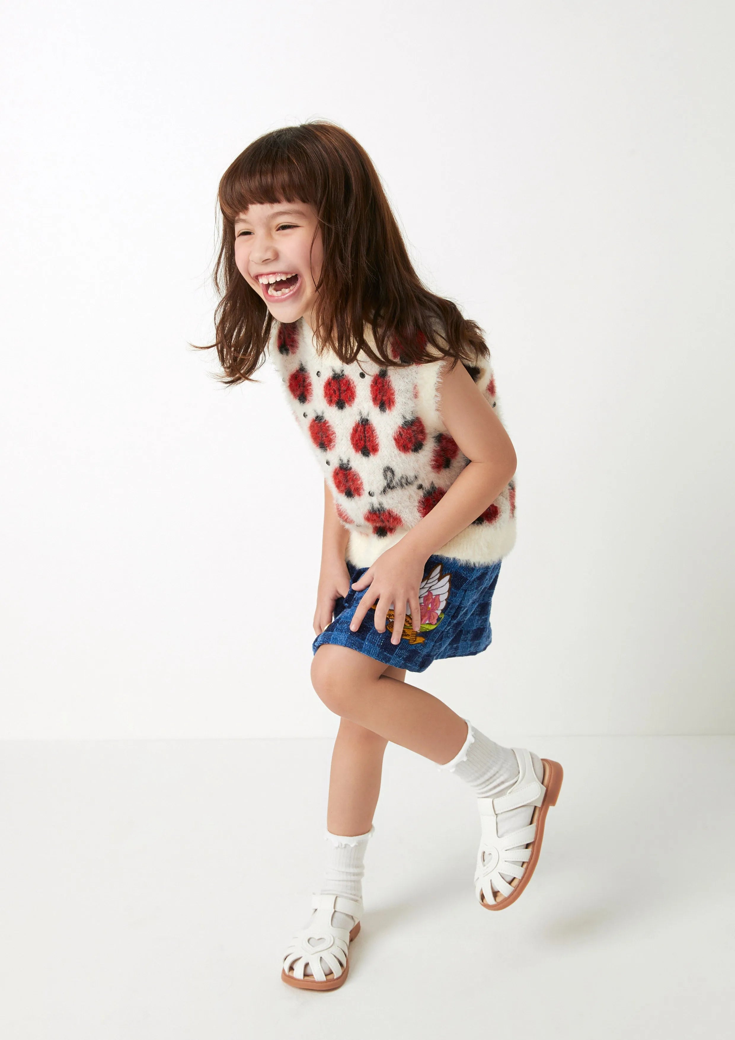 Ladybug Fur Vest For Girls American Born Chinese