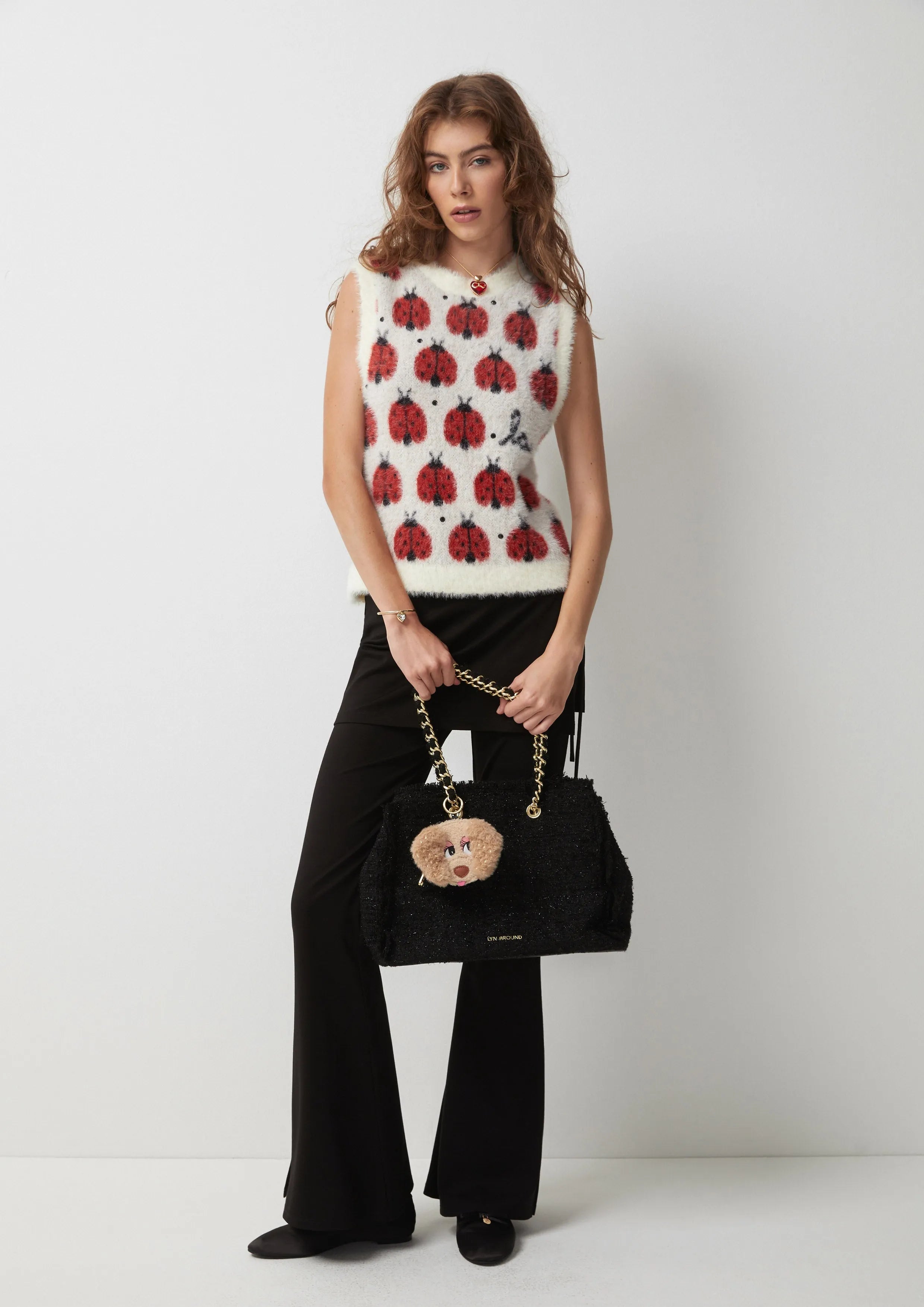 Ladybug Fur Vest American Born Chinese