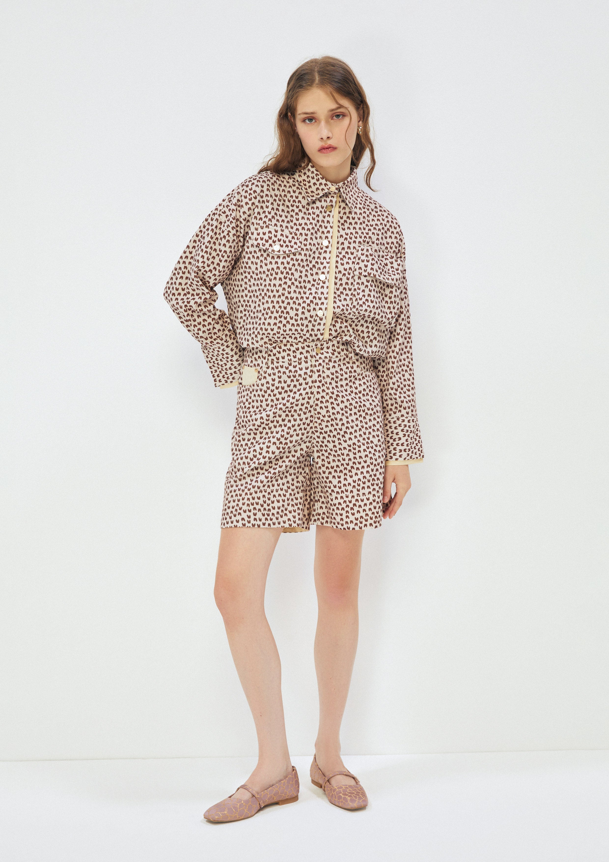 Safari Print Shorts Comfy Spots