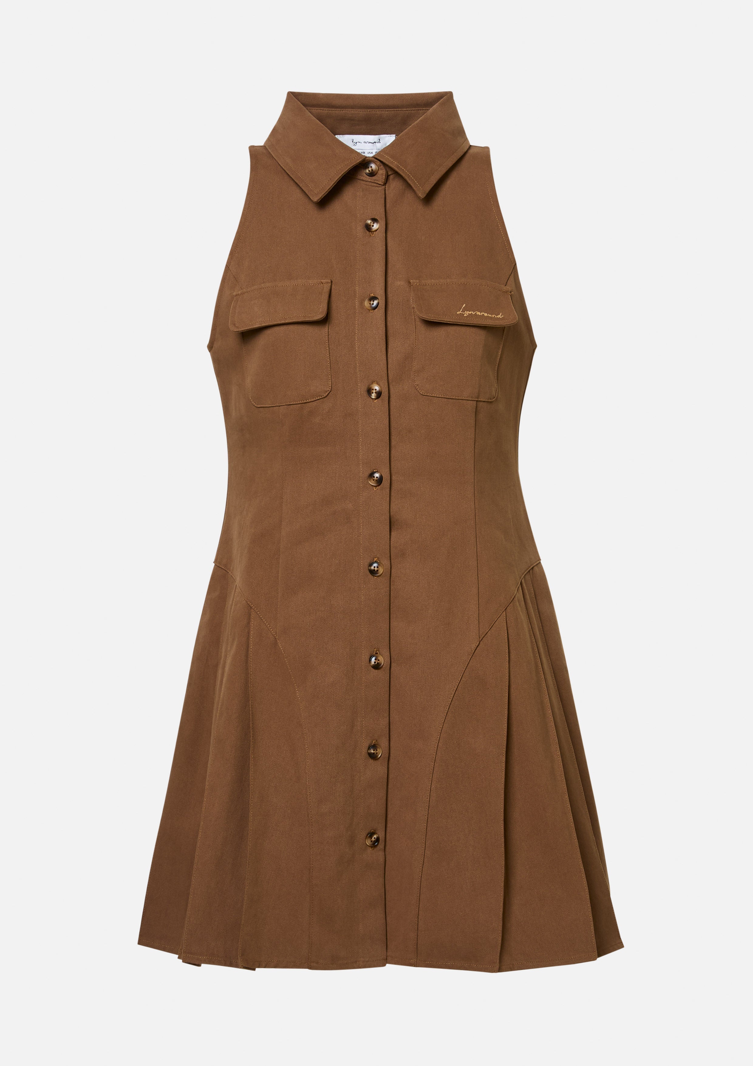 Pleated Skirt Dress Amid Bloom And Savannah