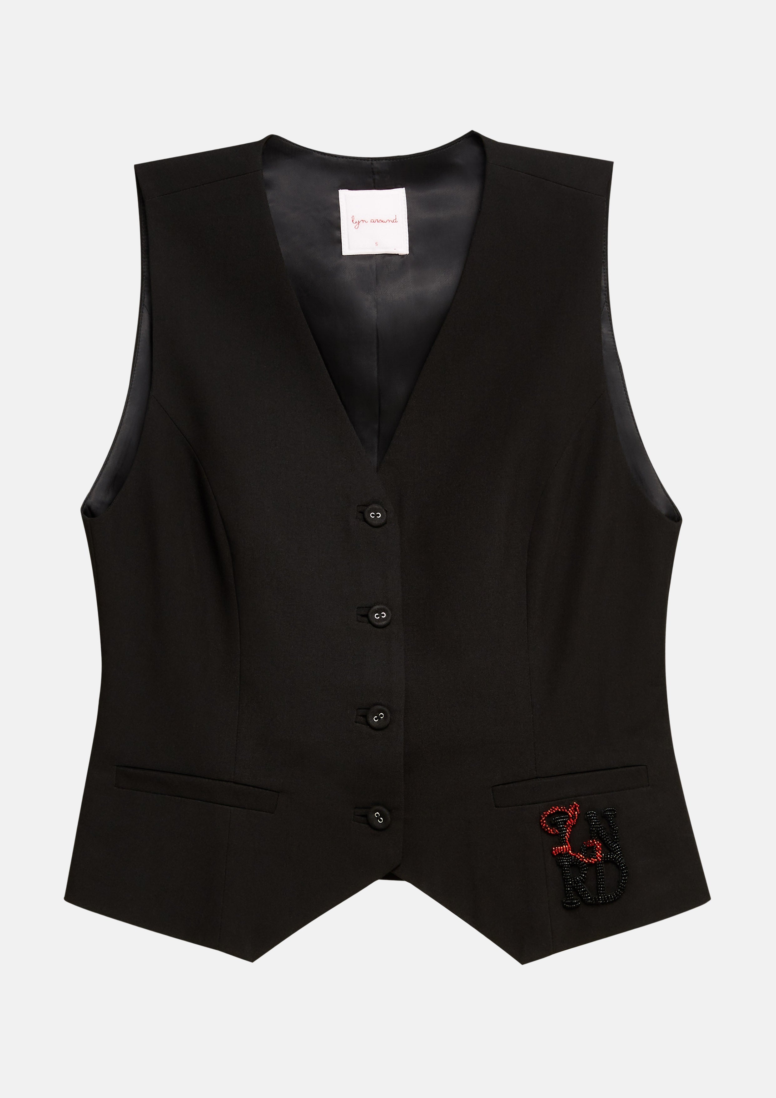 Logo Bead Vest Eclipse Garden