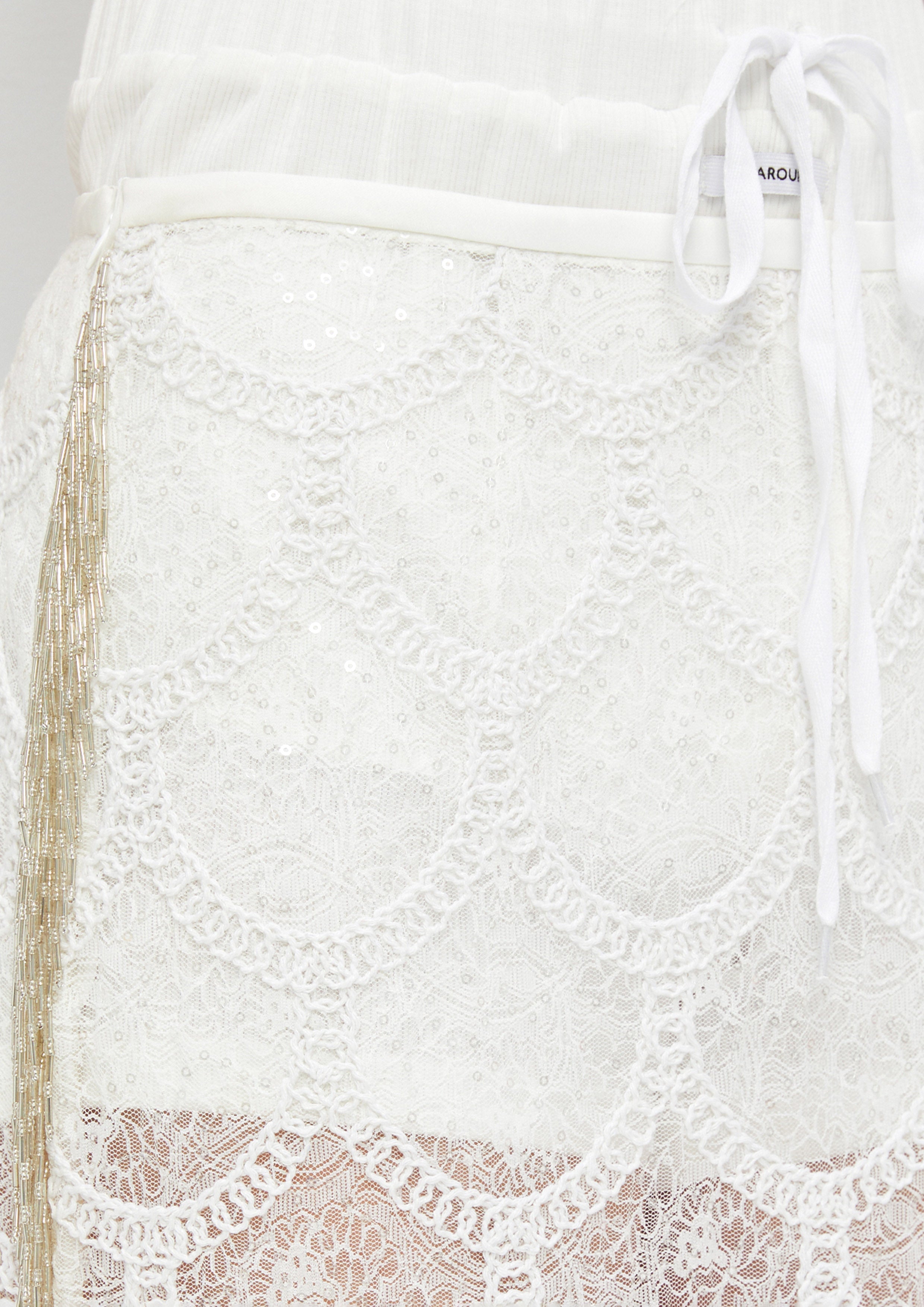 Midi Lace Skirt With Beads Ndoto Field