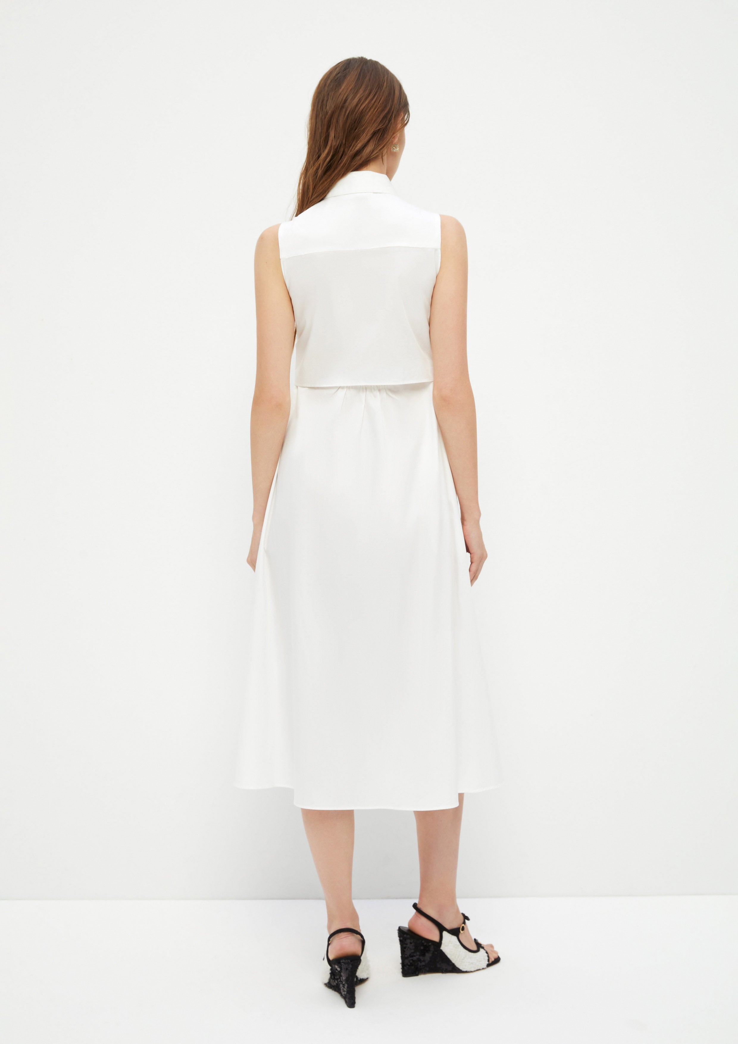 Bow Tie Sleeveless Dress Ndoto Field