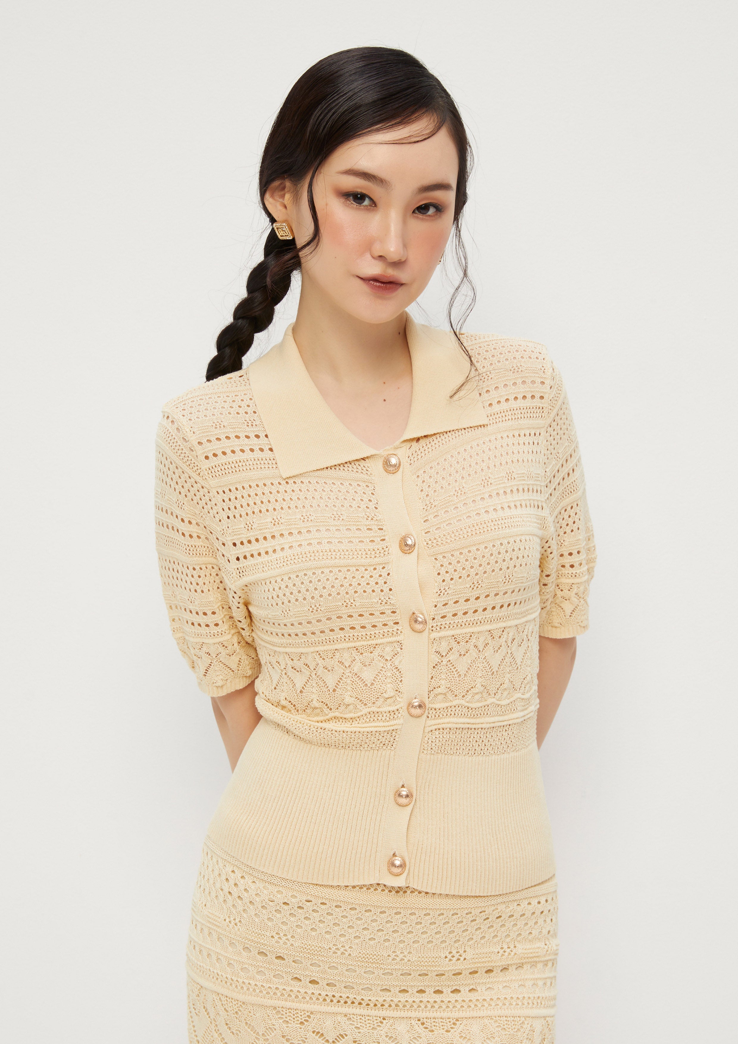 Knitted Short Sleeve Shirt Don't Call It Cute