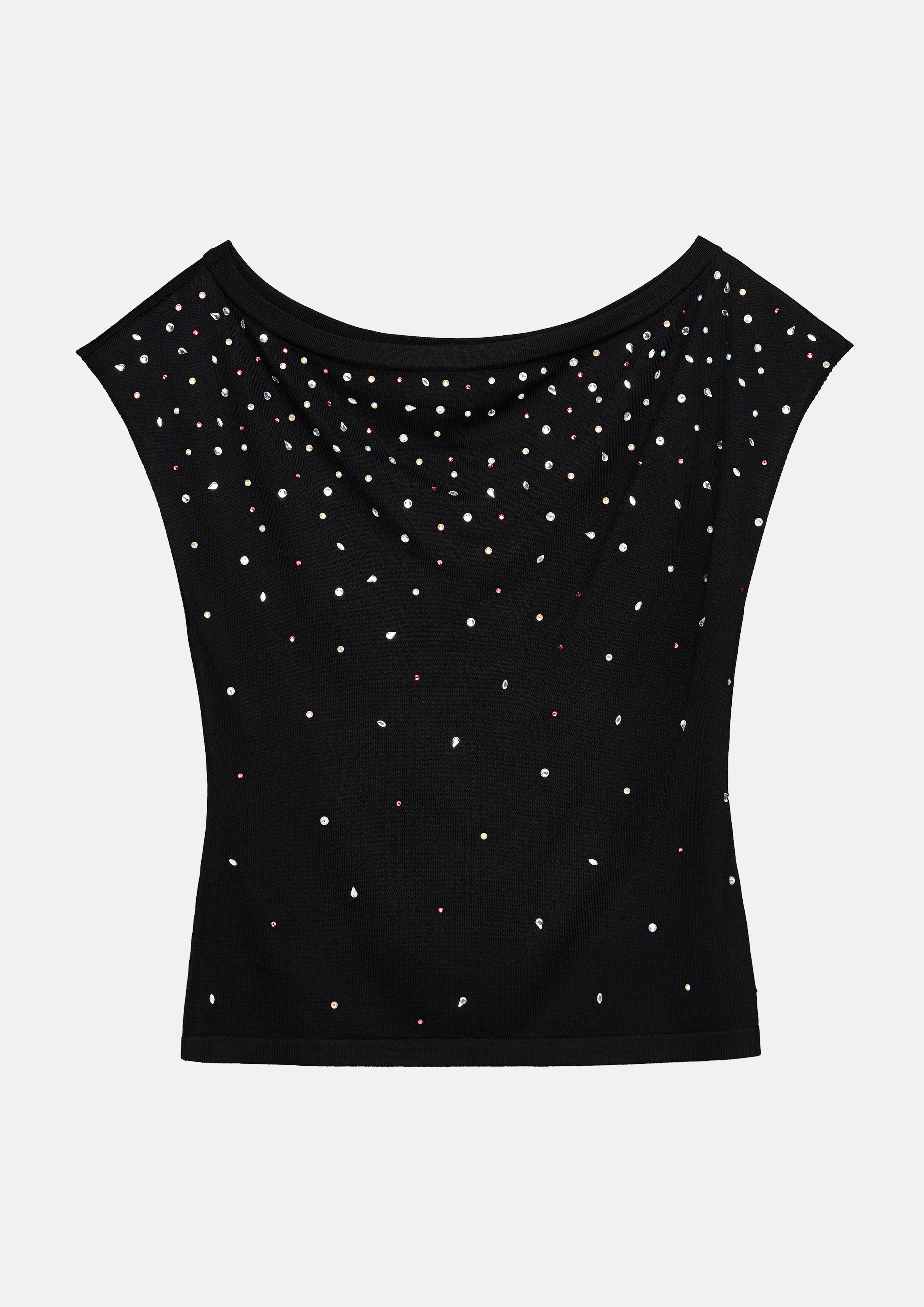 Crystal Embellished Top Drowning In Love