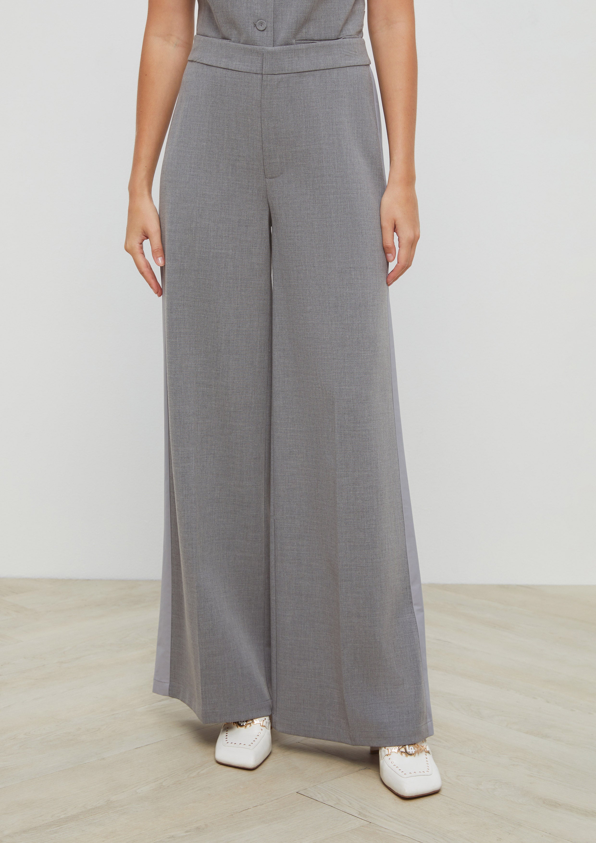 Pleated Wide Leg Pants Echo