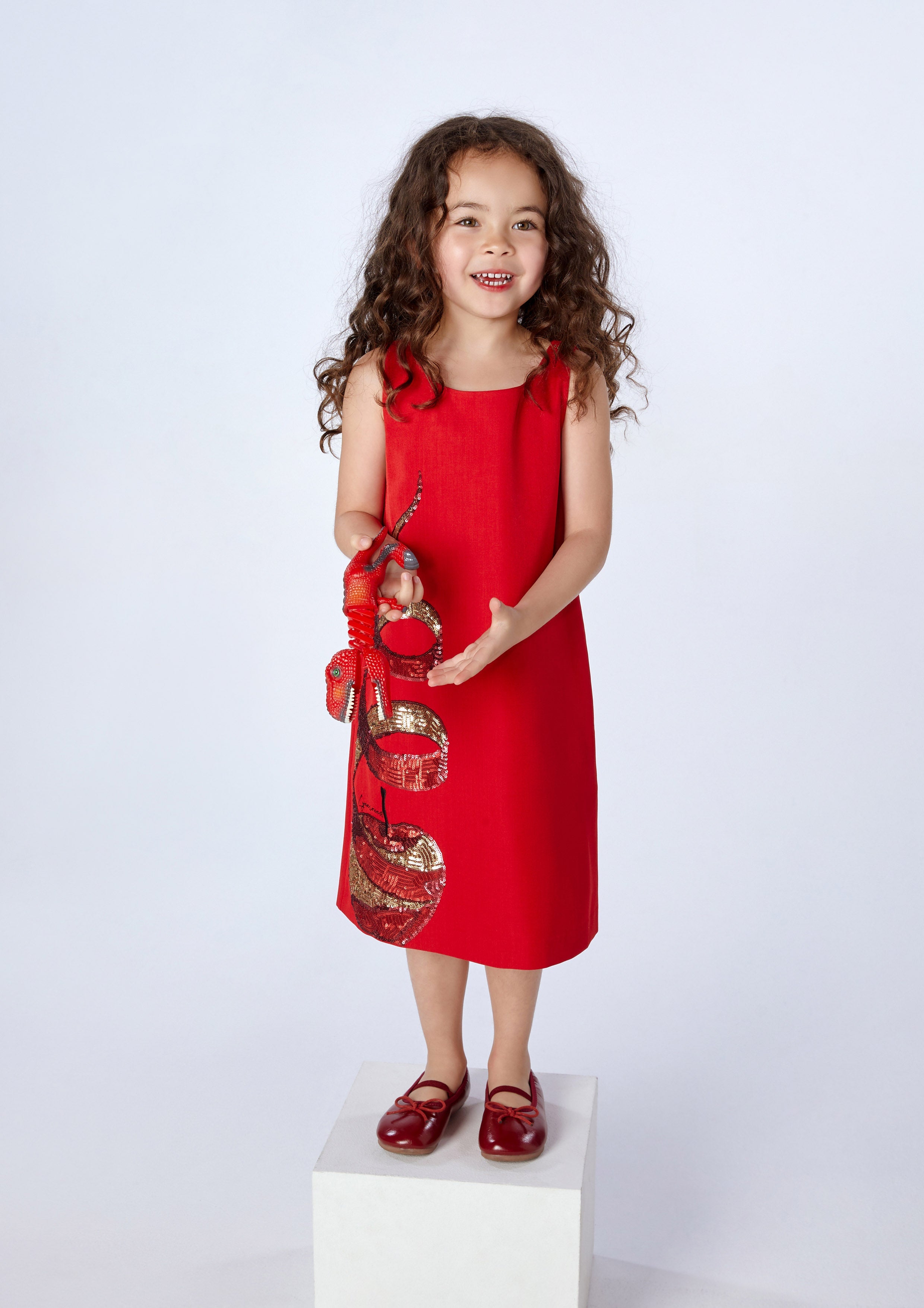 Sequin Apple Dress For Mini Girl Adam's Lust