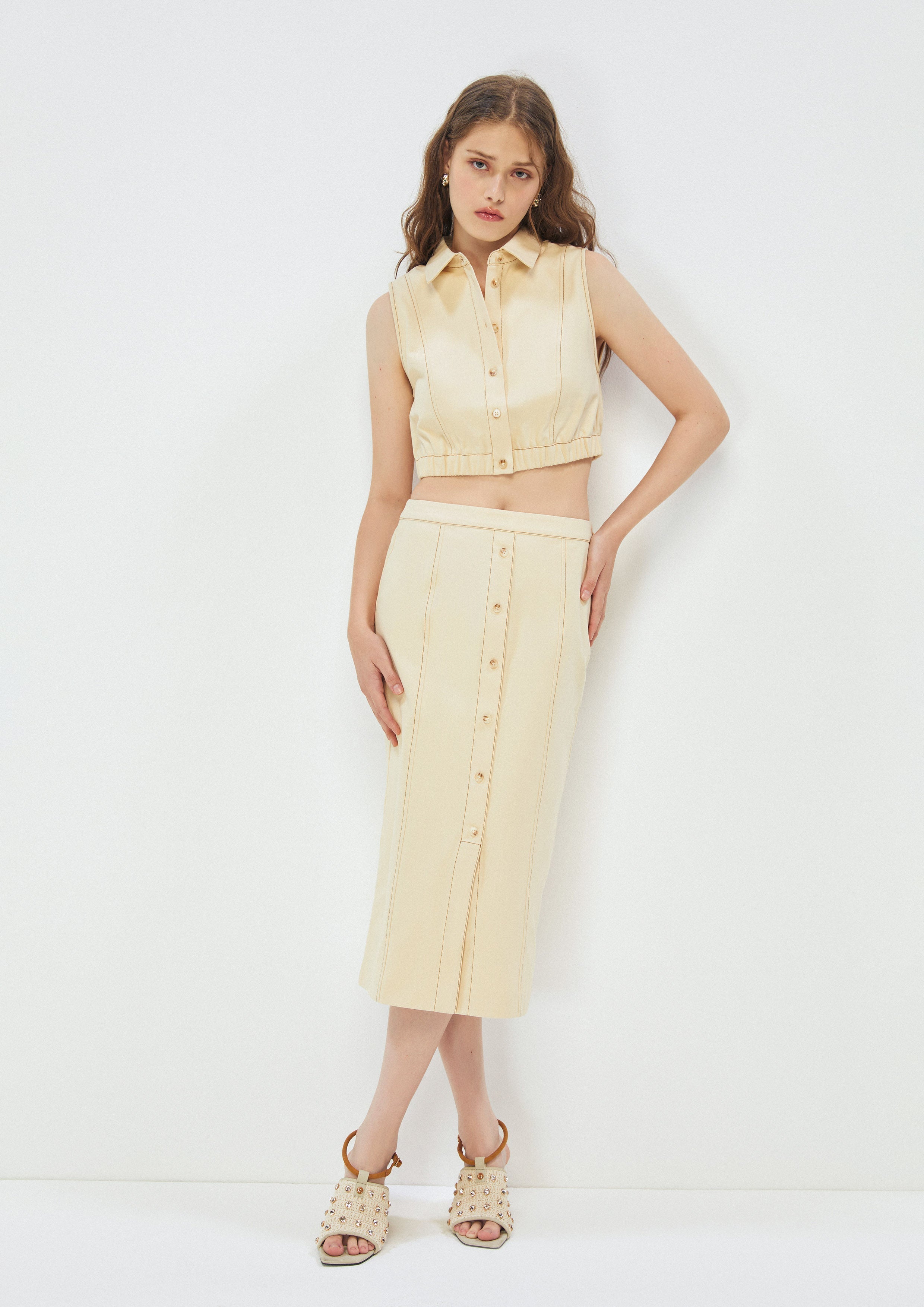 Midi Skirt Safari Vibes