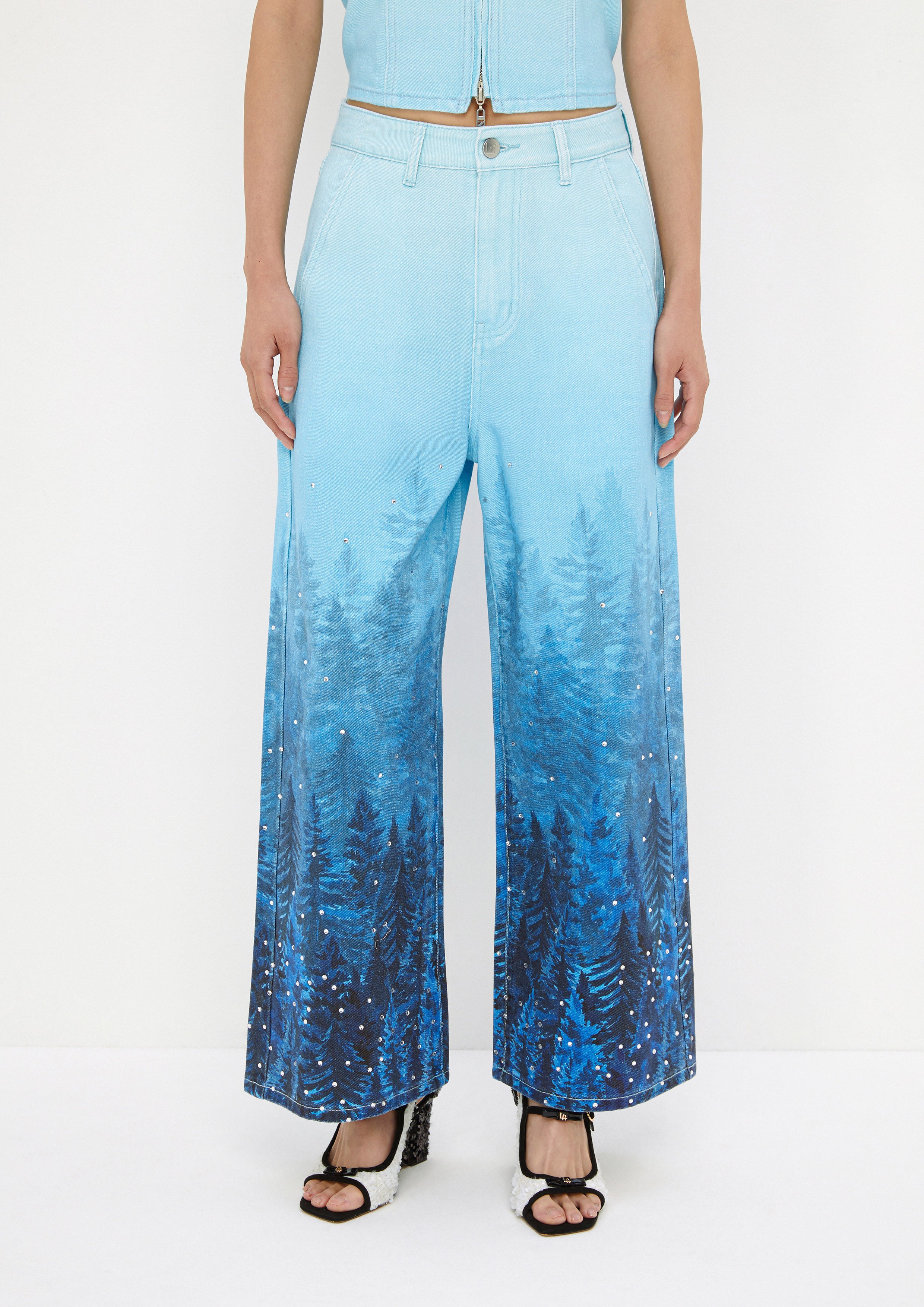 Pine Print Pants Drowning In Love