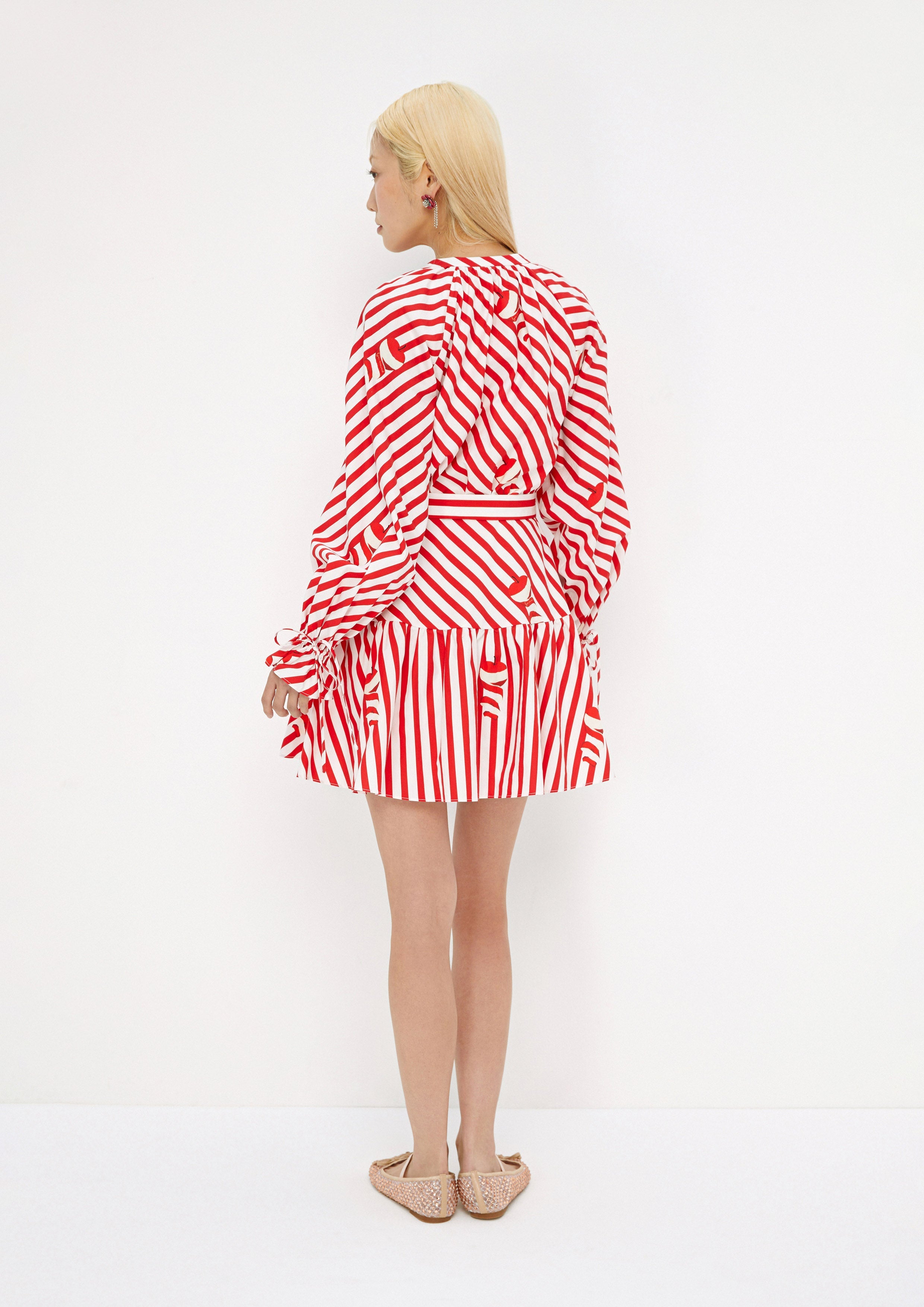 Stripe Long Sleeve Mini Dress Savor The Crisp