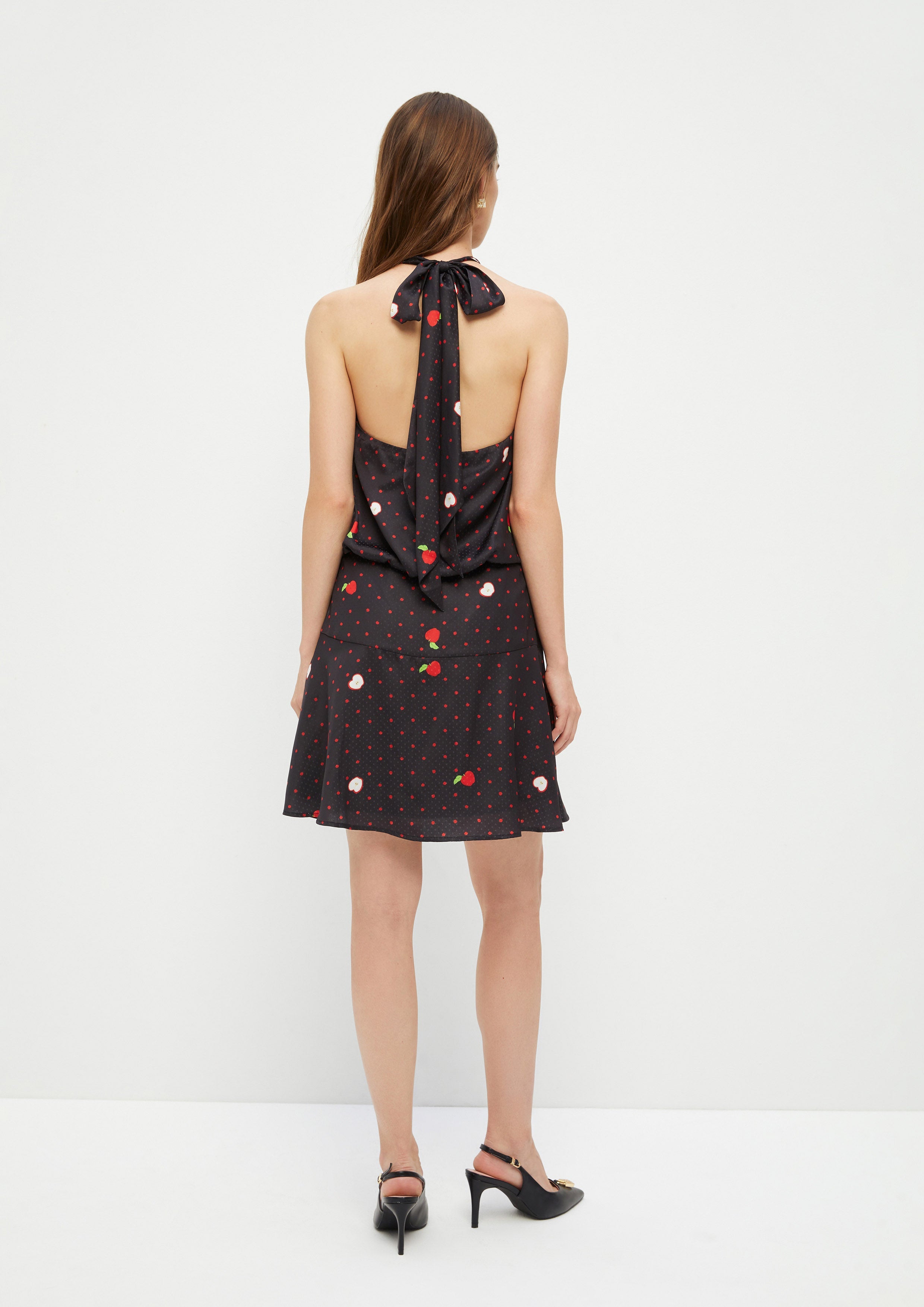 Apple And Polkadot Halter Dress Adam's Lust