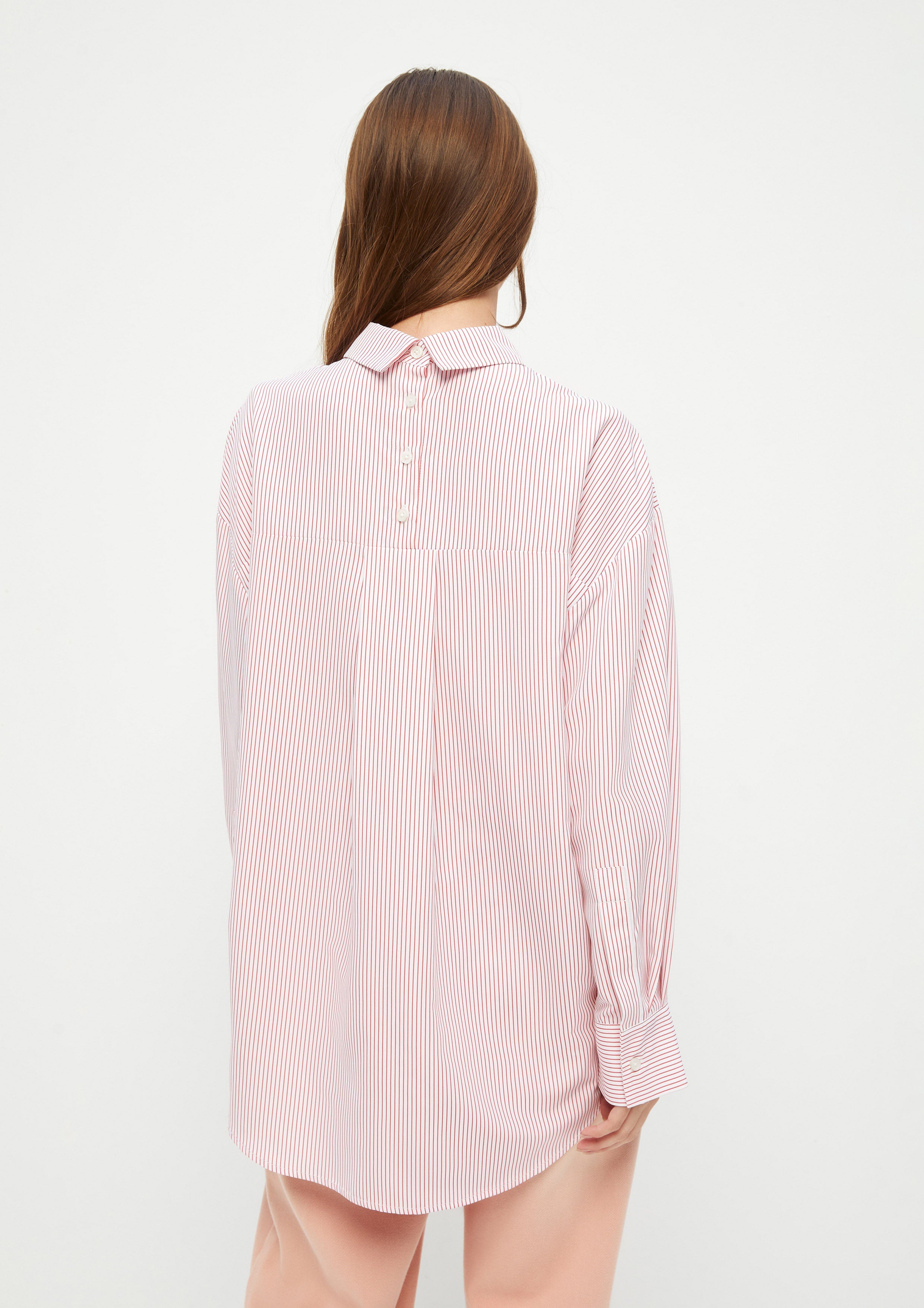 Rose Stripe Long Sleeve Shirt Ndoto Field