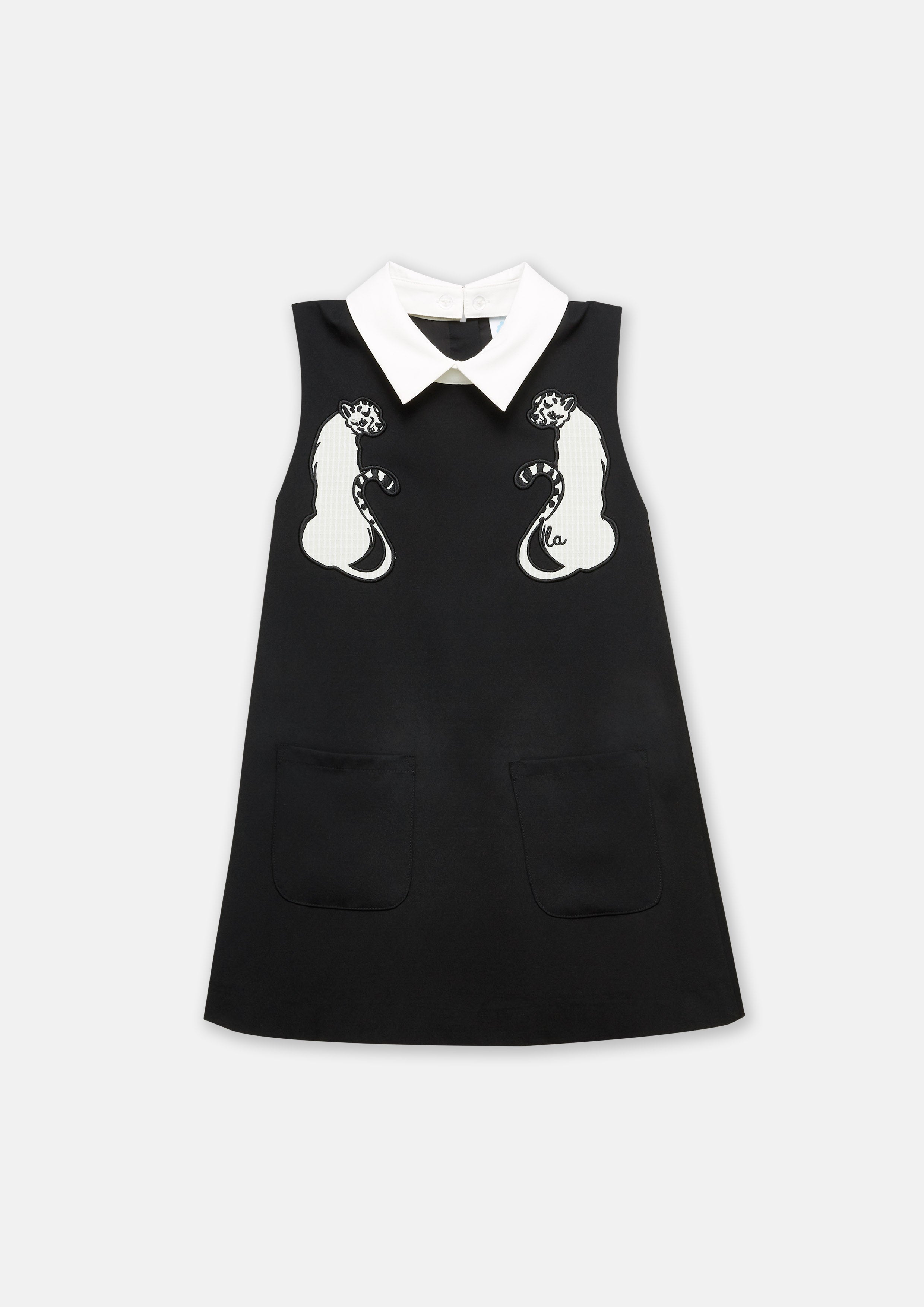 Leopard Patch Mini Dress For Girls Wild Encounters