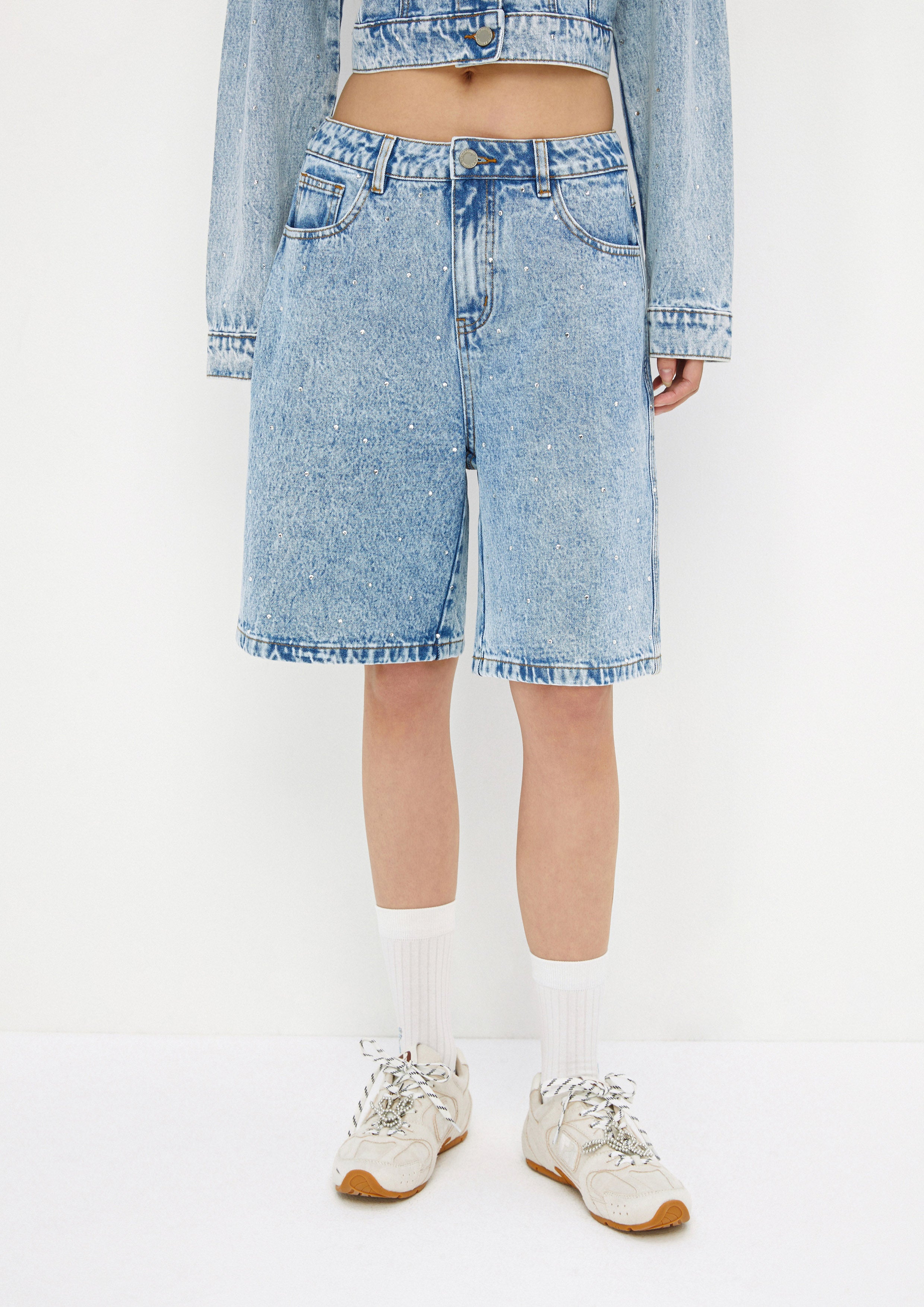 Denim Shorts Mist Through The Pine
