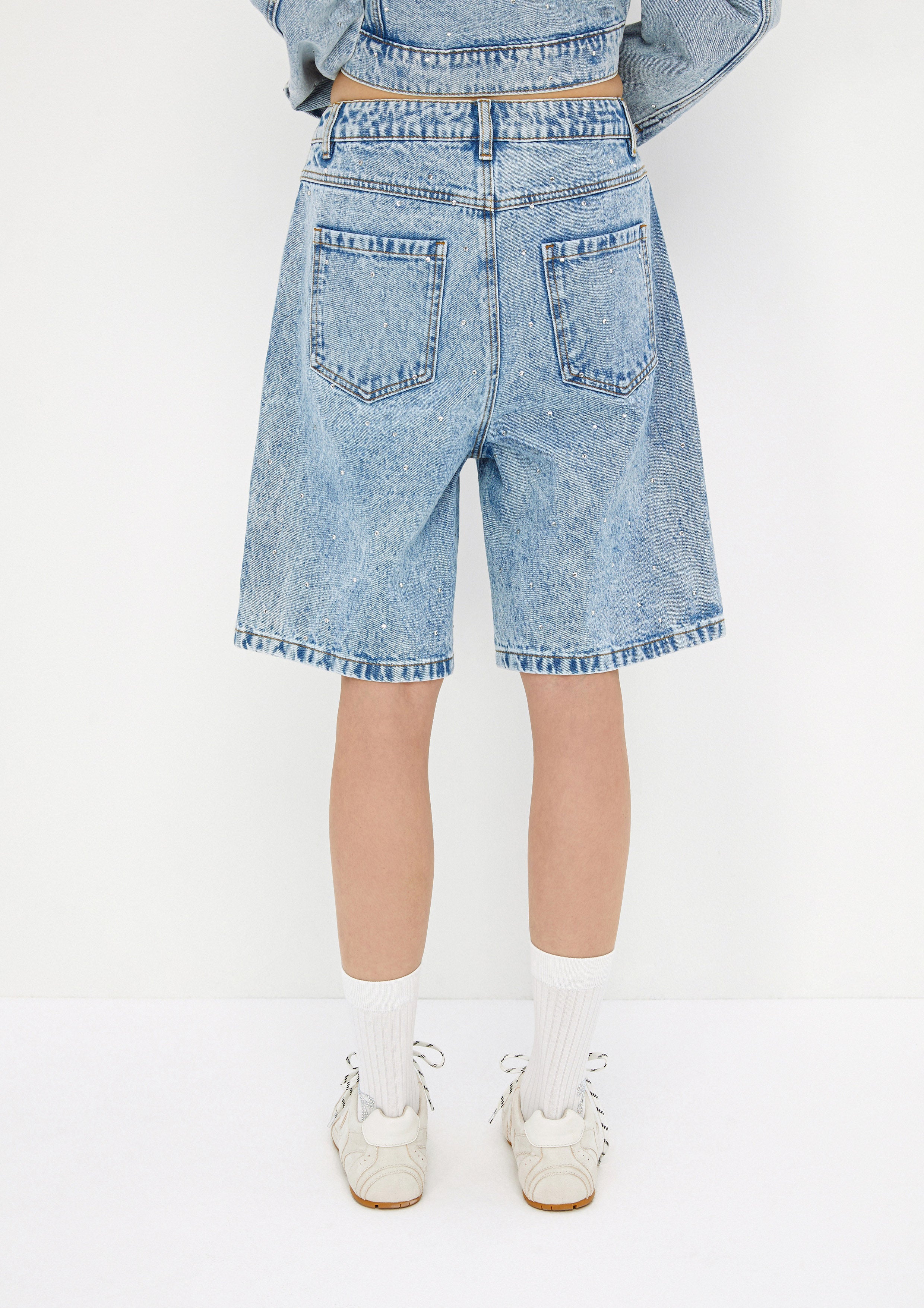 Denim Shorts Mist Through The Pine
