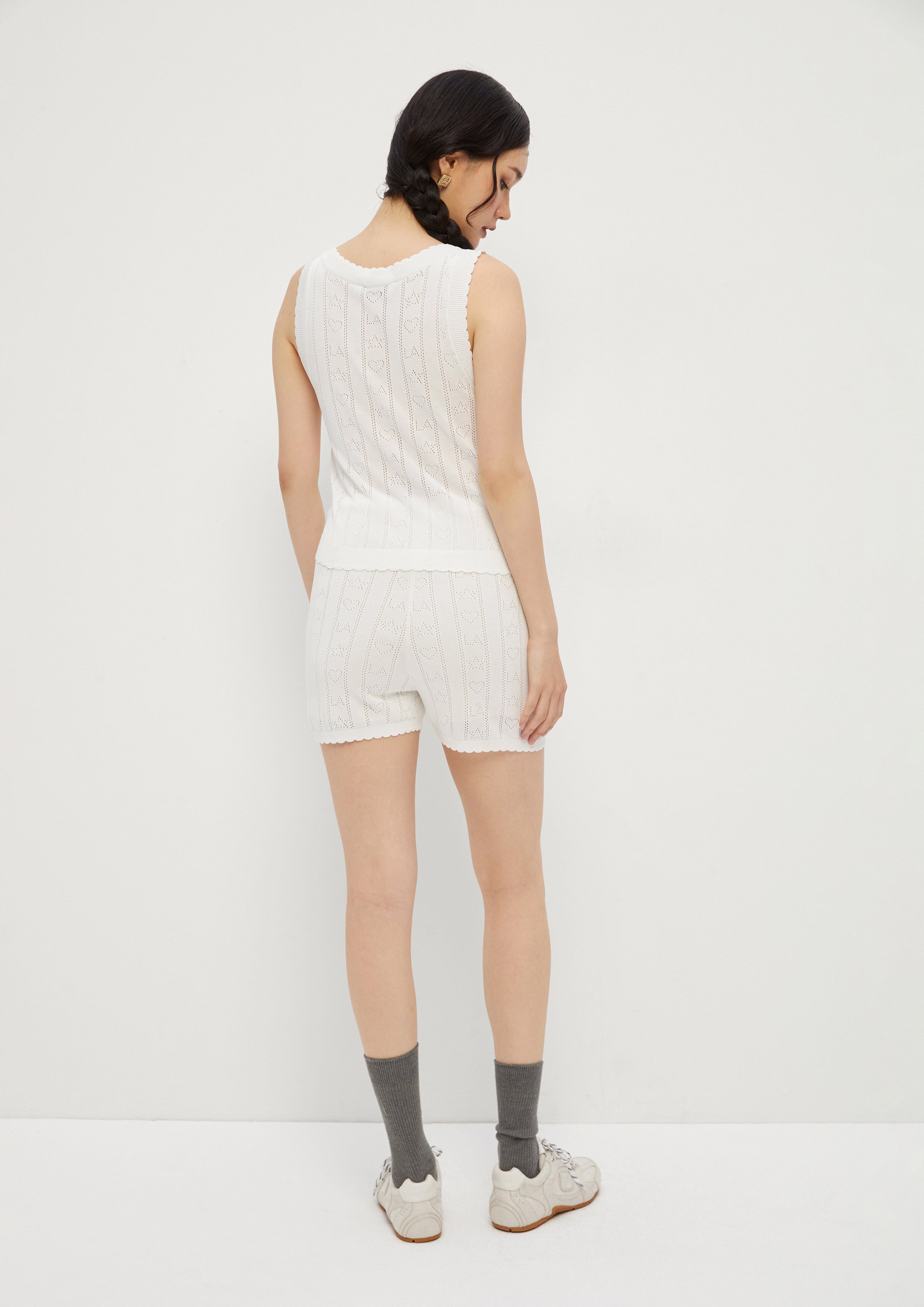 Knitted Top With Short Set Don't Call It Cute